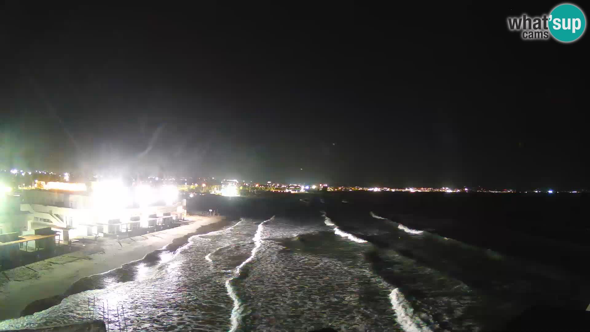 Camera en vivo Golfo de Cagliari – Playa del Poetto – Cerdeña