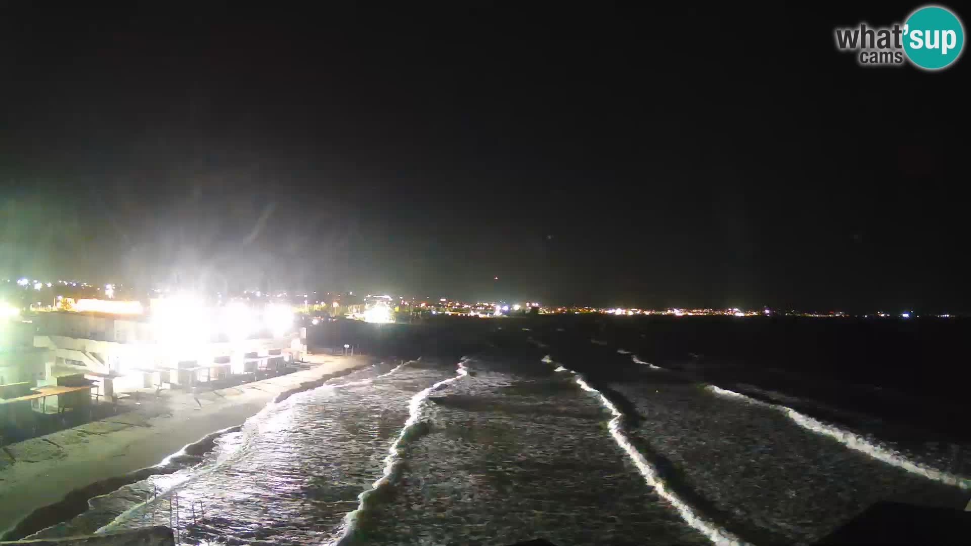 Camera en vivo Golfo de Cagliari – Playa del Poetto – Cerdeña