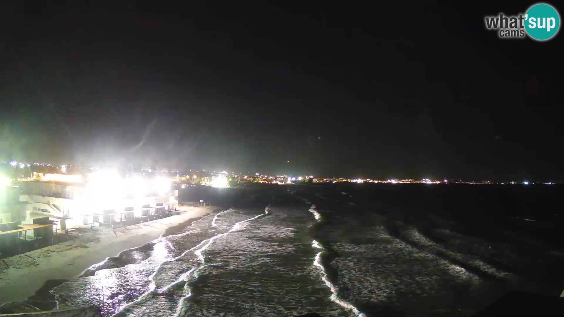 Camera en vivo Golfo de Cagliari – Playa del Poetto – Cerdeña