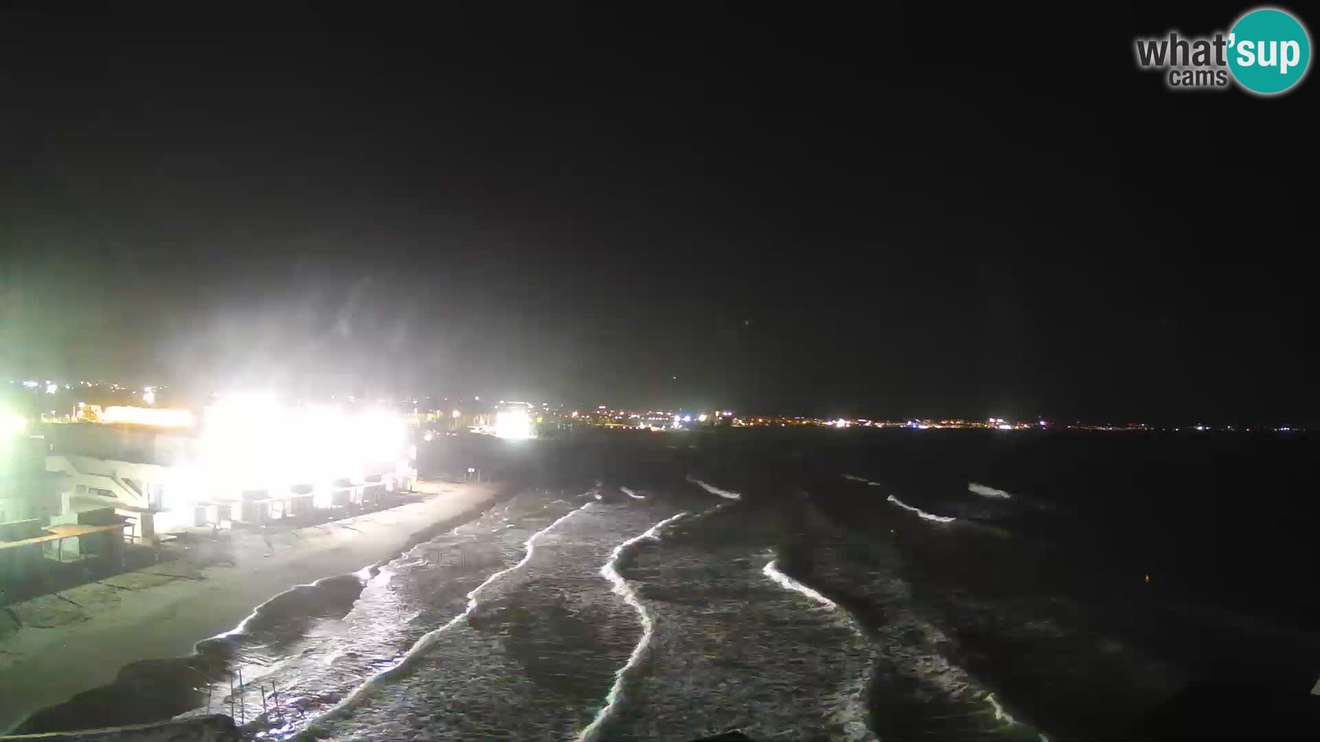 Camera en vivo Golfo de Cagliari – Playa del Poetto – Cerdeña