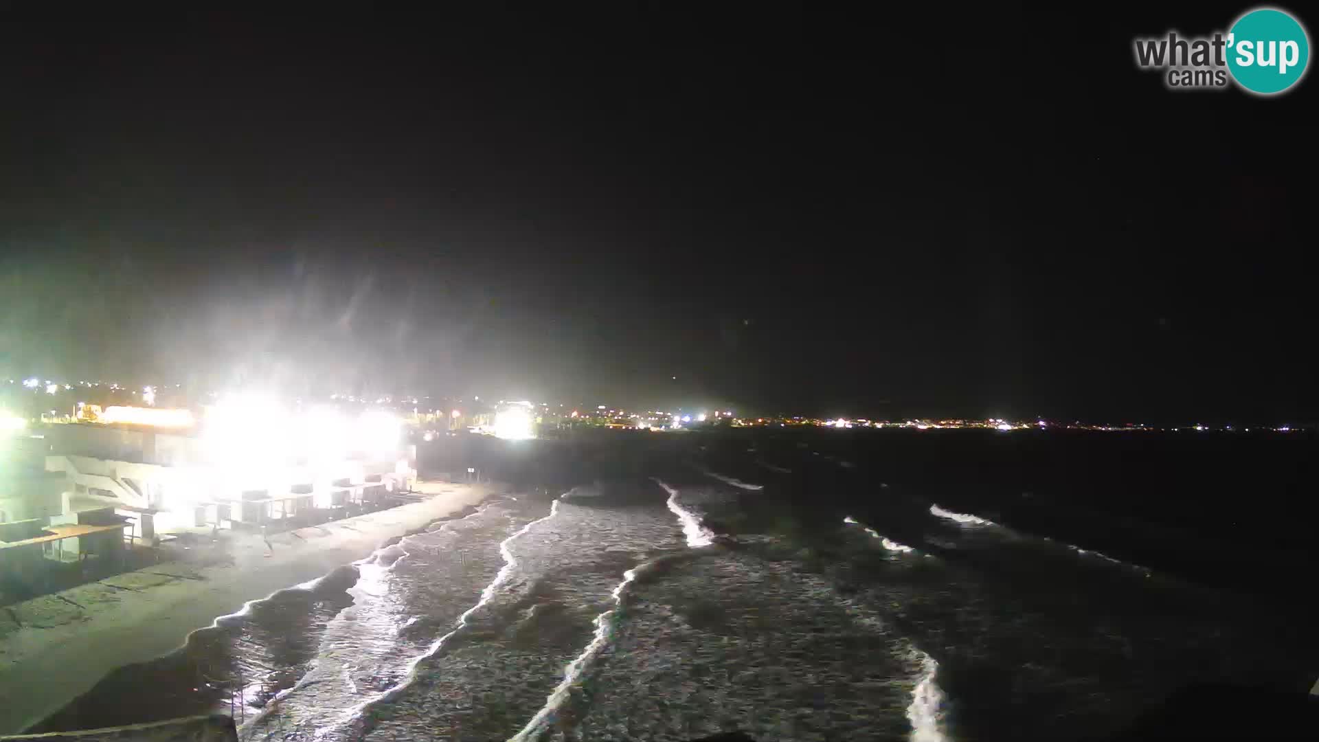 Camera en vivo Golfo de Cagliari – Playa del Poetto – Cerdeña