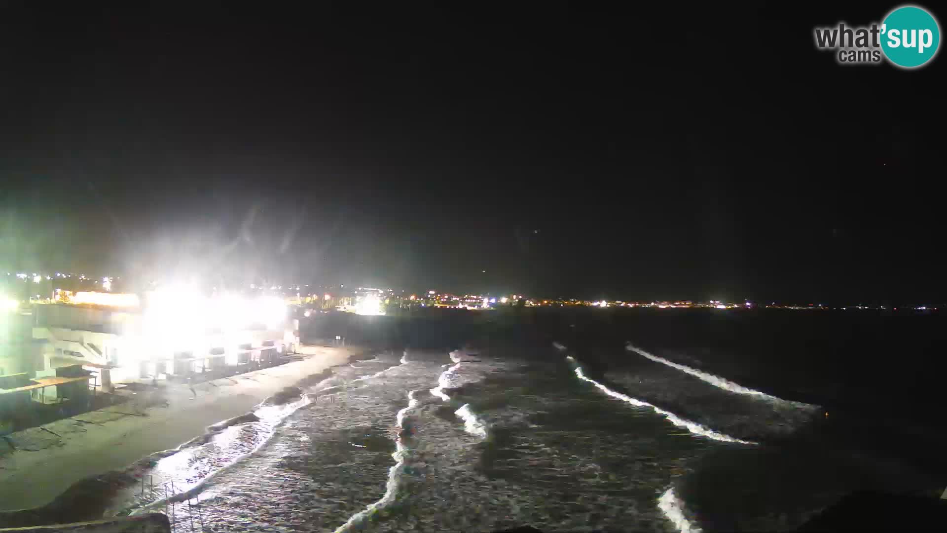 Camera en vivo Golfo de Cagliari – Playa del Poetto – Cerdeña