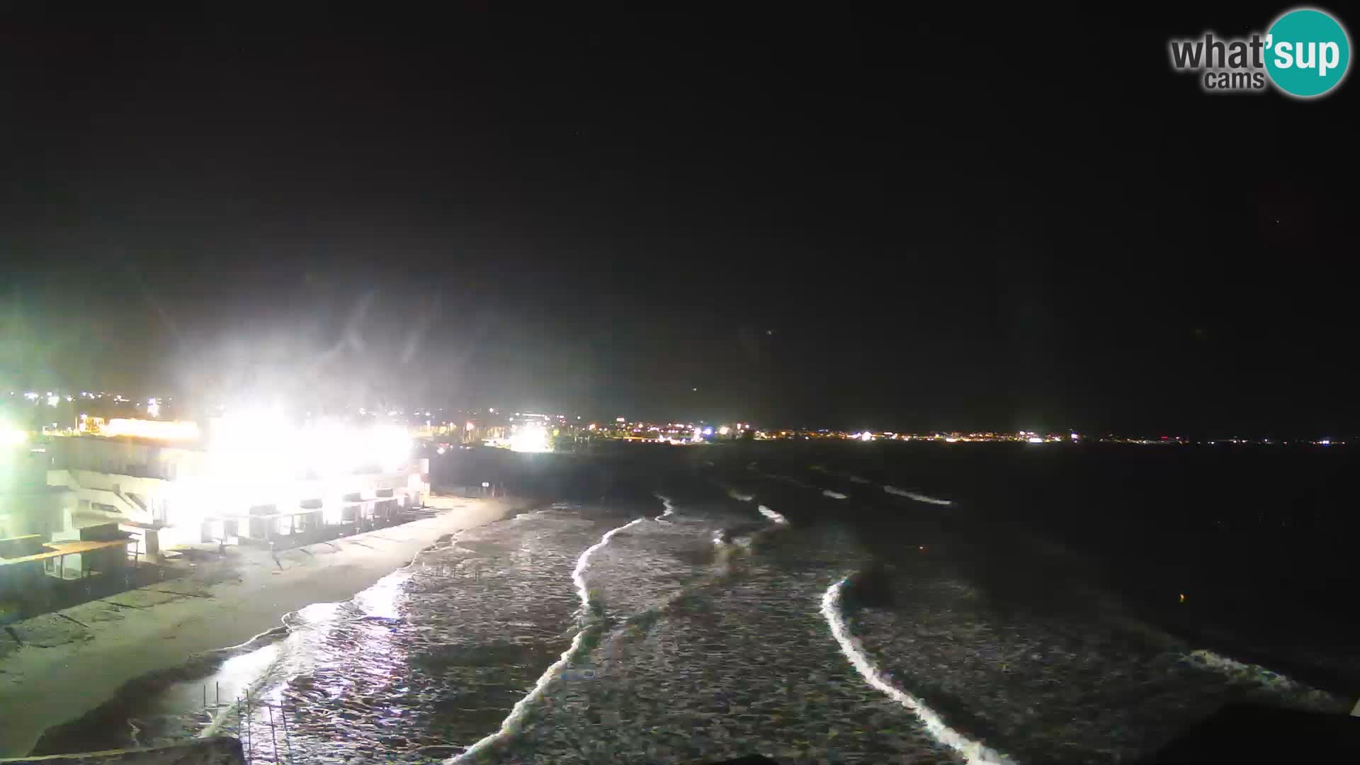 Camera en vivo Golfo de Cagliari – Playa del Poetto – Cerdeña