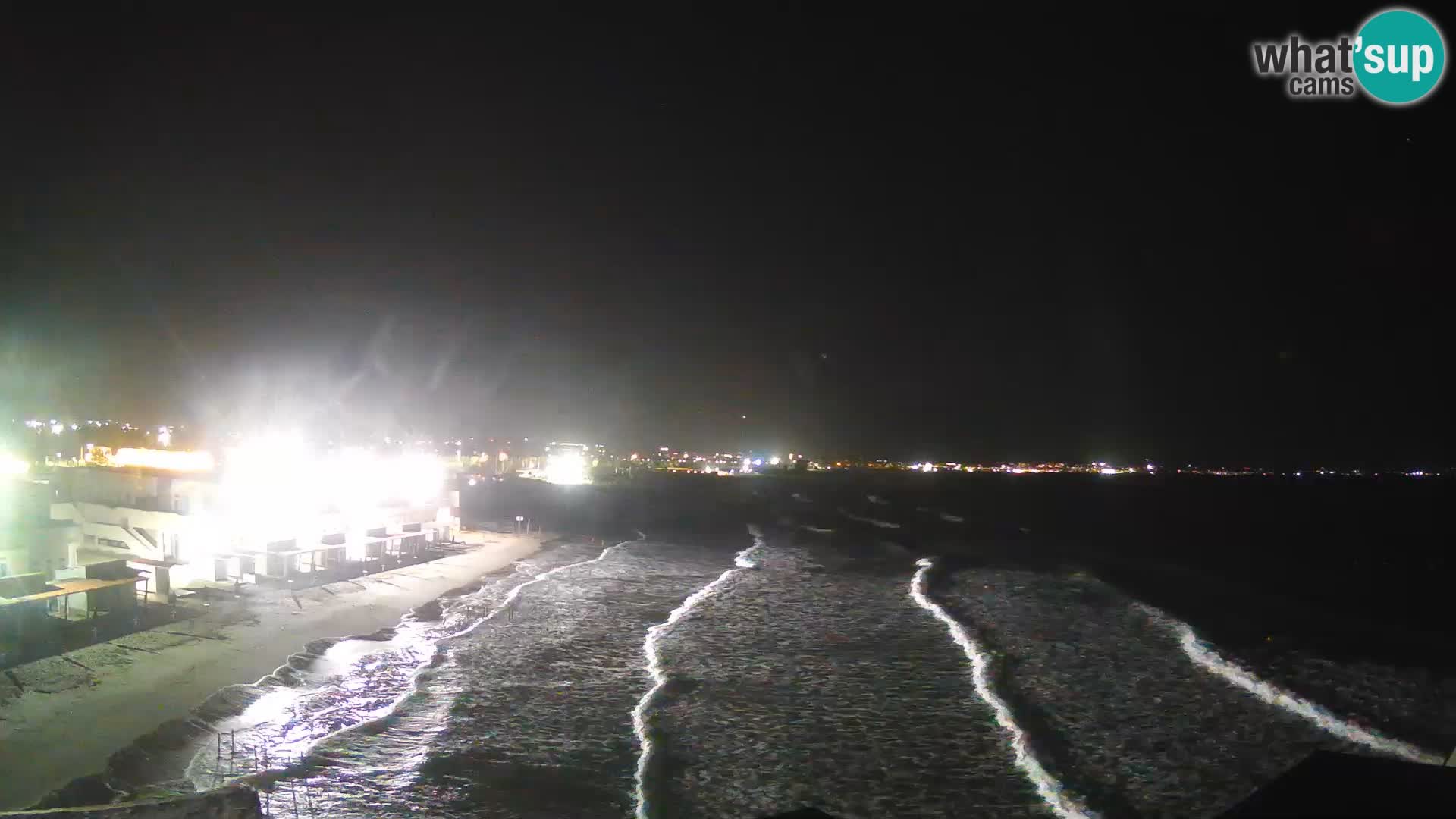 Camera en vivo Golfo de Cagliari – Playa del Poetto – Cerdeña