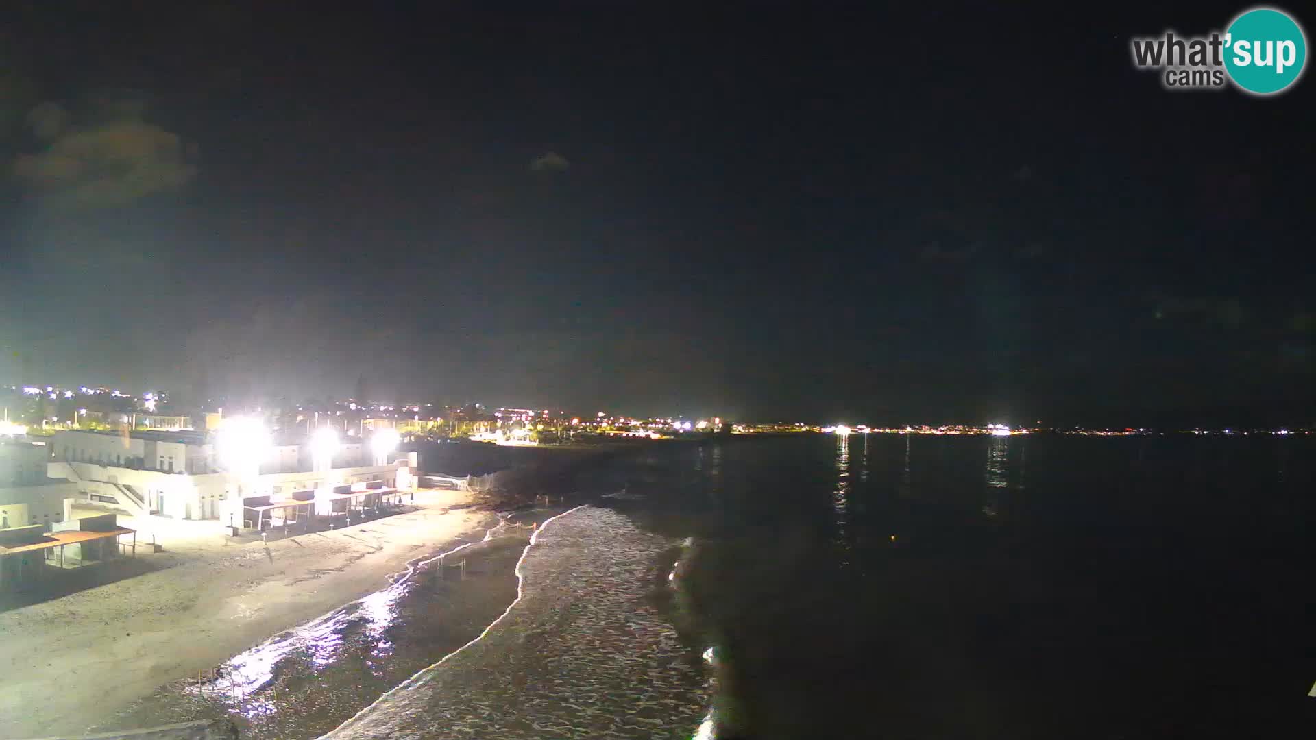 Camera en vivo Golfo de Cagliari – Playa del Poetto – Cerdeña