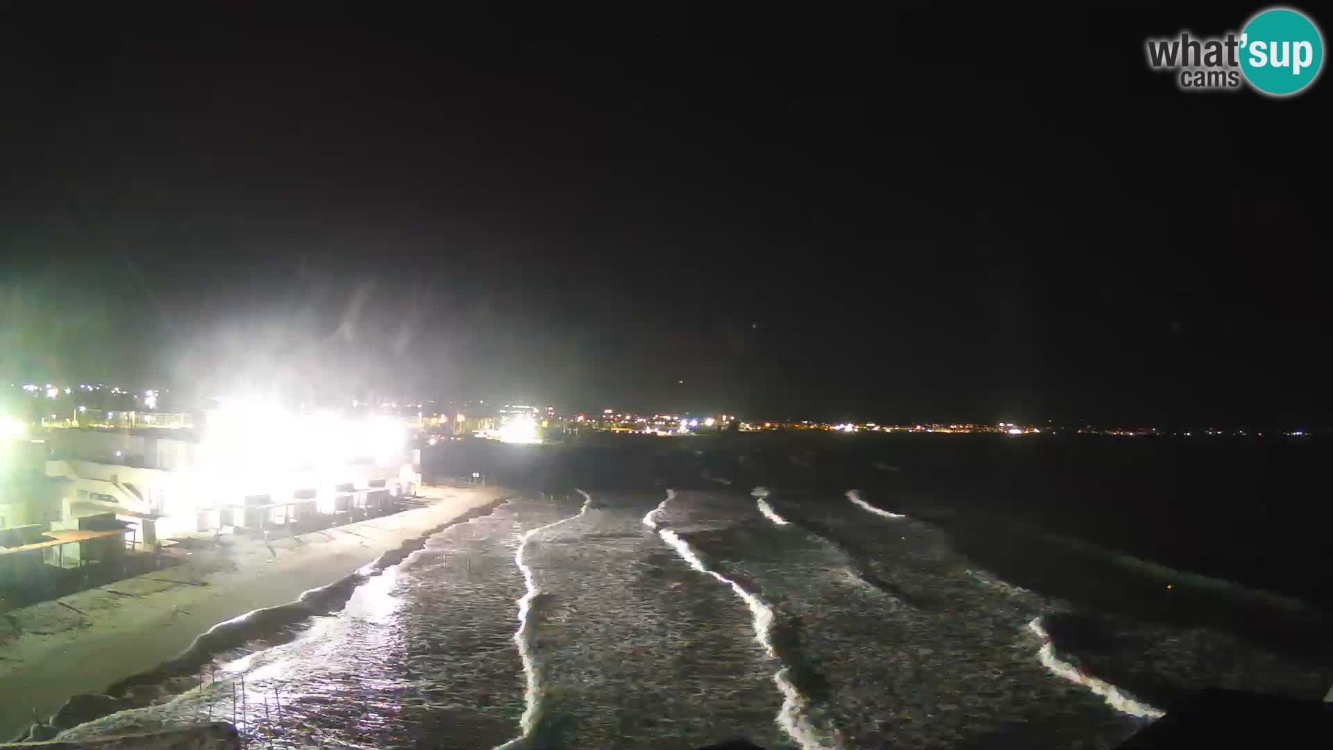 Camera en vivo Golfo de Cagliari – Playa del Poetto – Cerdeña