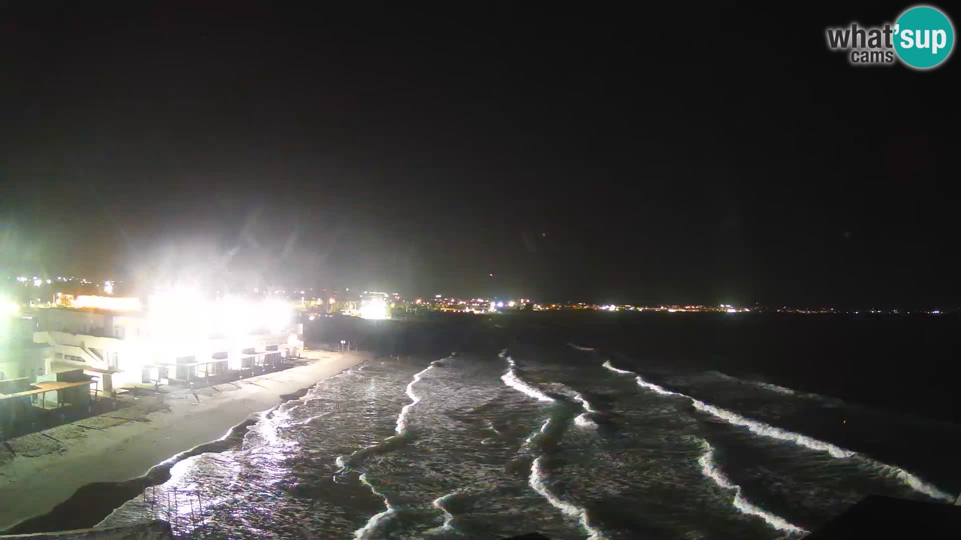 Camera en vivo Golfo de Cagliari – Playa del Poetto – Cerdeña