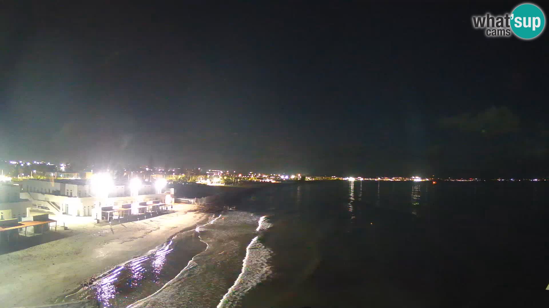 Camera en vivo Golfo de Cagliari – Playa del Poetto – Cerdeña