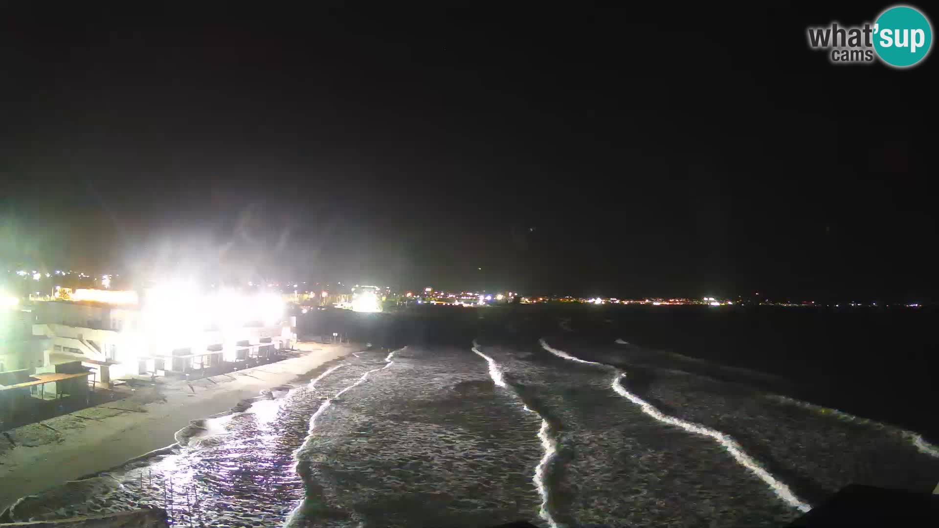 Camera en vivo Golfo de Cagliari – Playa del Poetto – Cerdeña