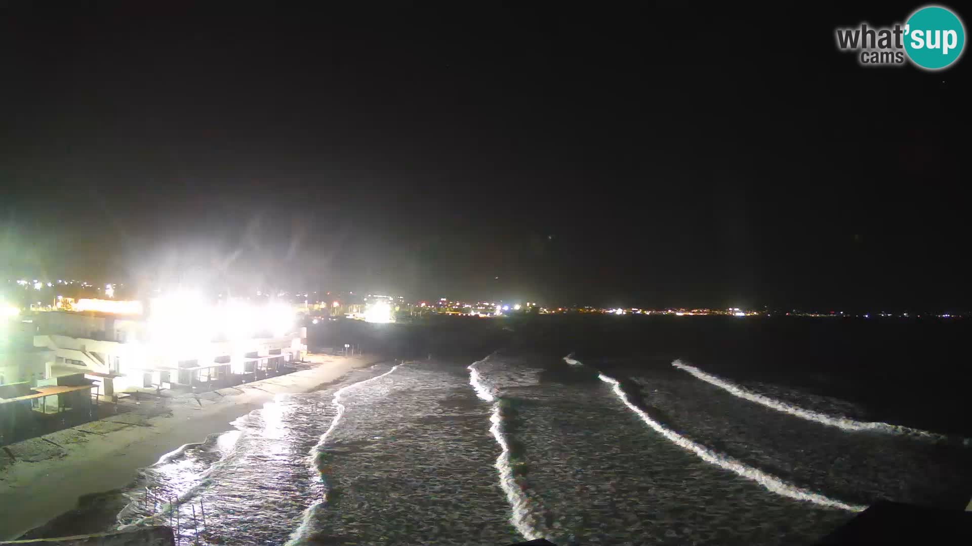 Camera en vivo Golfo de Cagliari – Playa del Poetto – Cerdeña