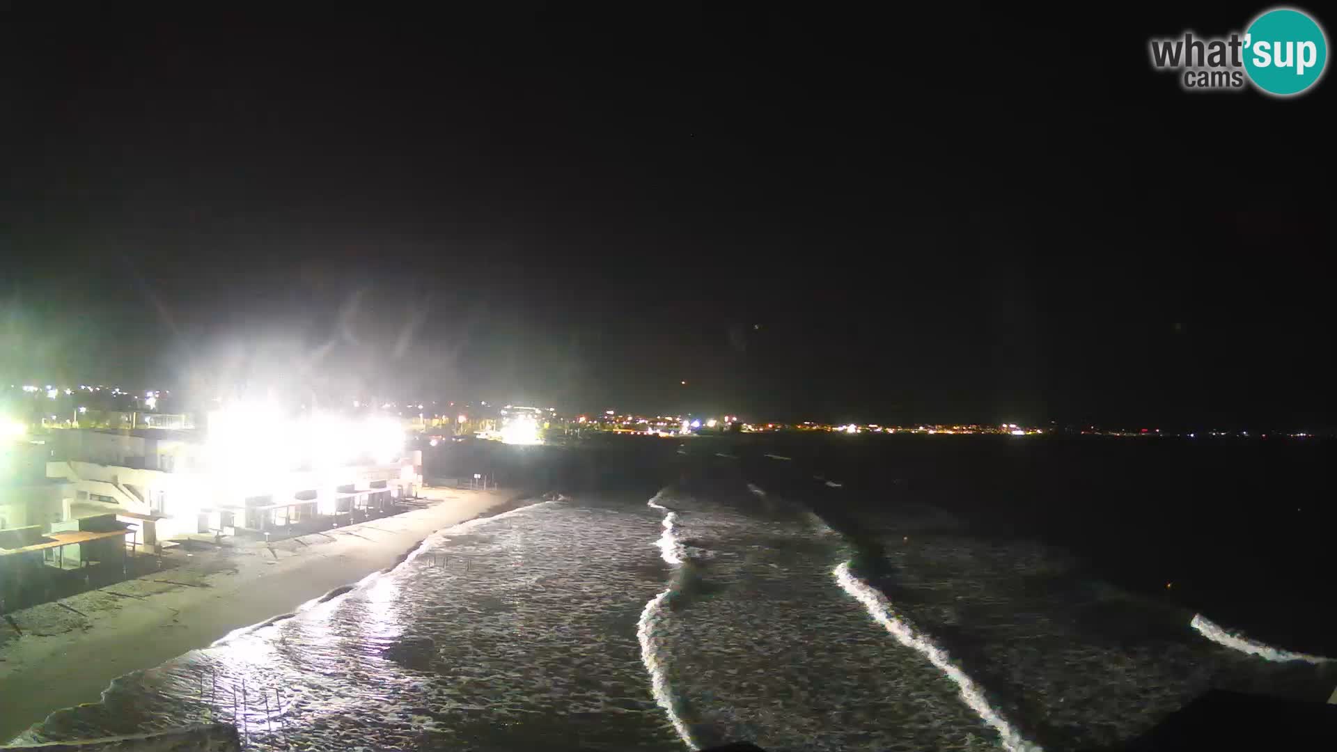 Camera en vivo Golfo de Cagliari – Playa del Poetto – Cerdeña