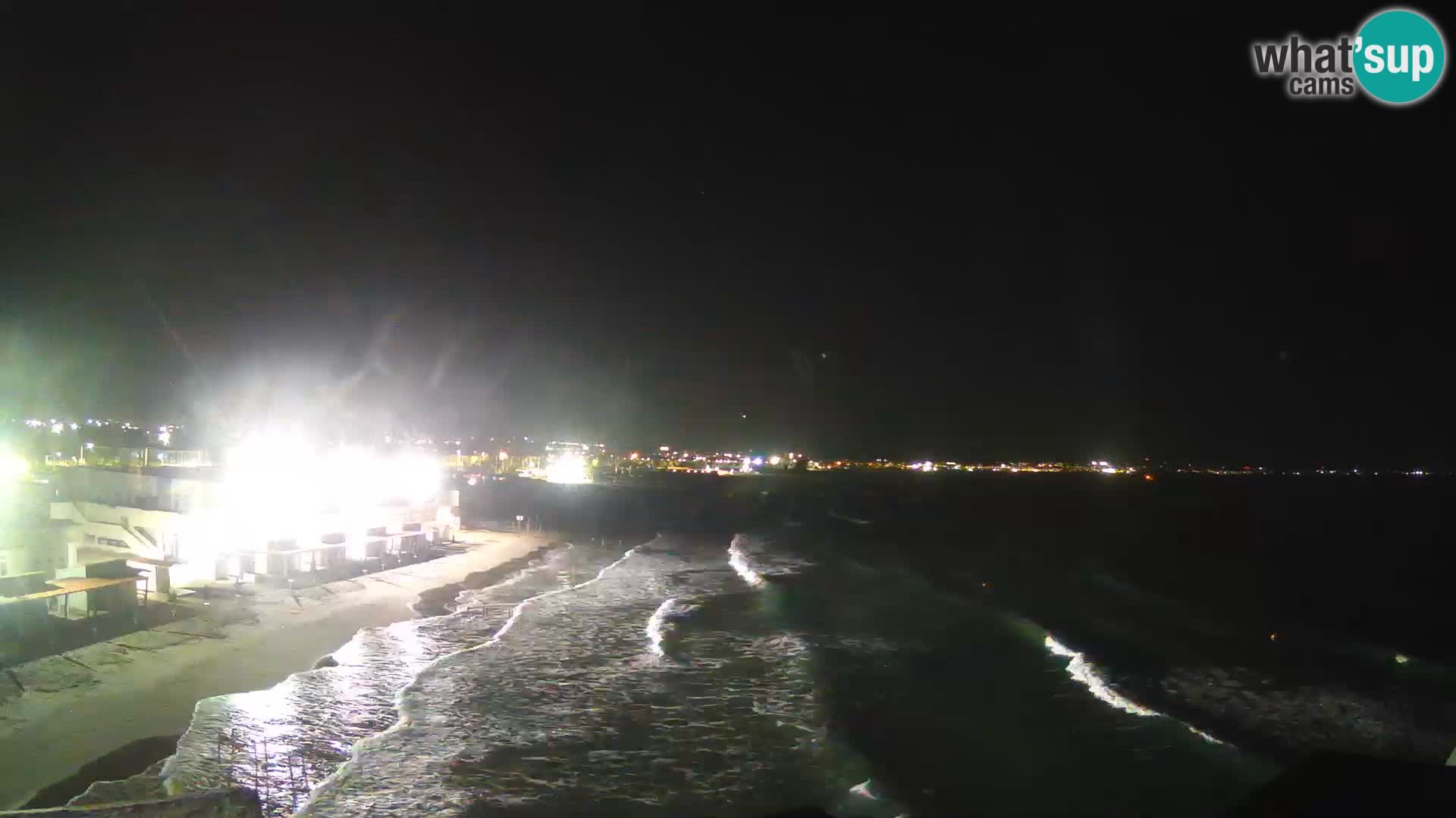 Camera en vivo Golfo de Cagliari – Playa del Poetto – Cerdeña