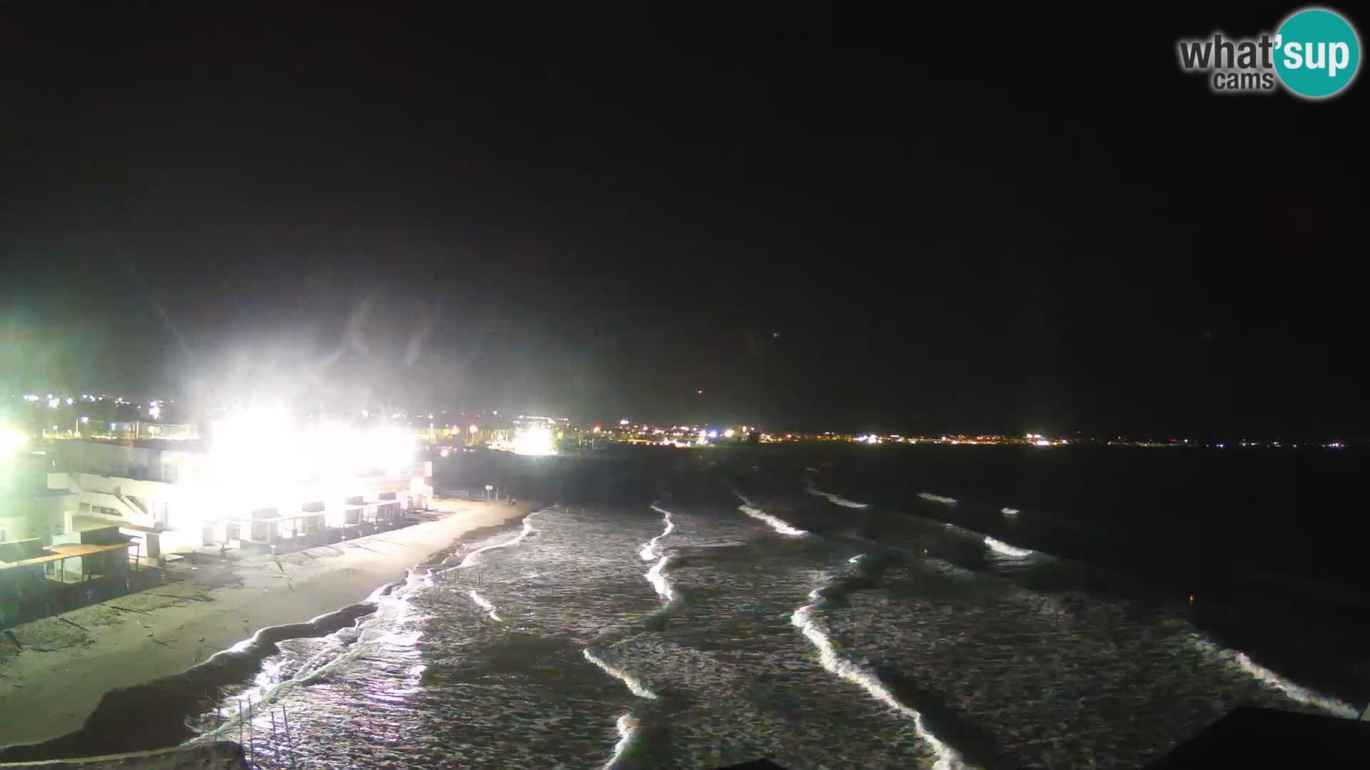 Camera en vivo Golfo de Cagliari – Playa del Poetto – Cerdeña