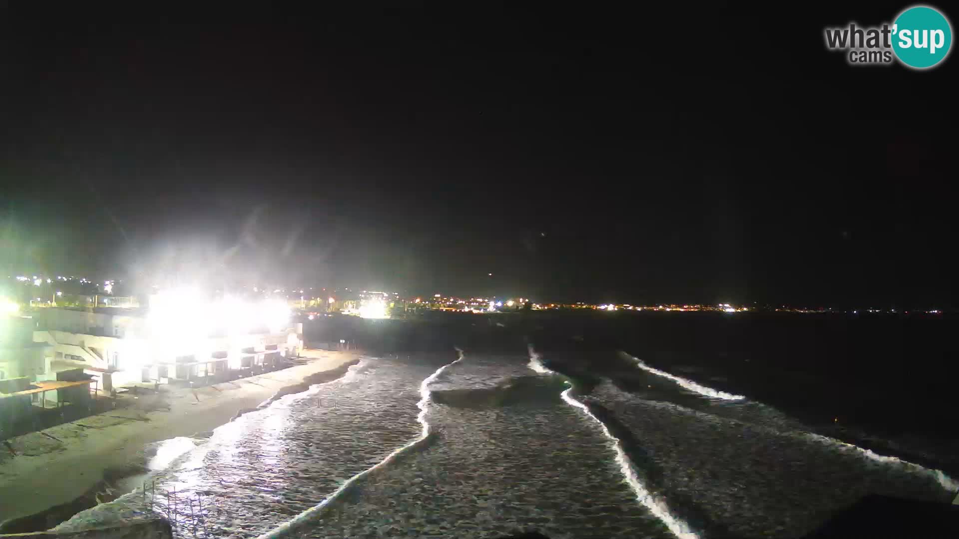 Camera en vivo Golfo de Cagliari – Playa del Poetto – Cerdeña