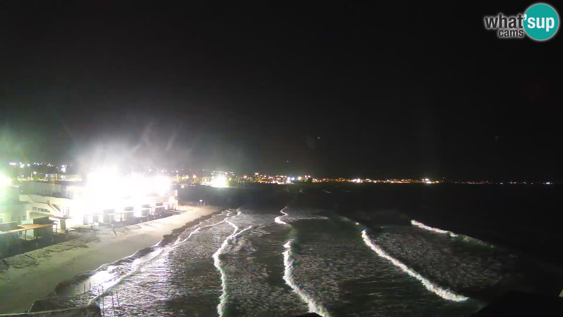 Camera en vivo Golfo de Cagliari – Playa del Poetto – Cerdeña