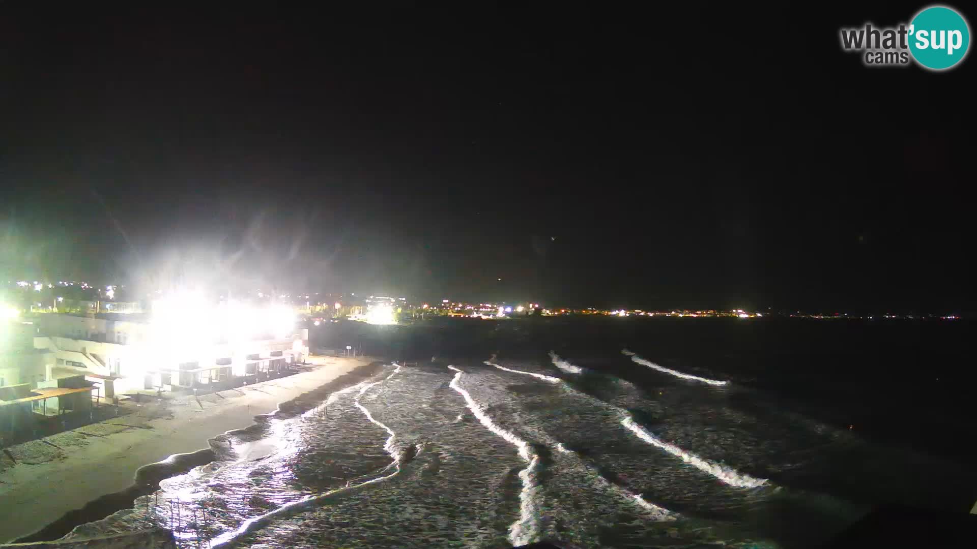 Camera en vivo Golfo de Cagliari – Playa del Poetto – Cerdeña