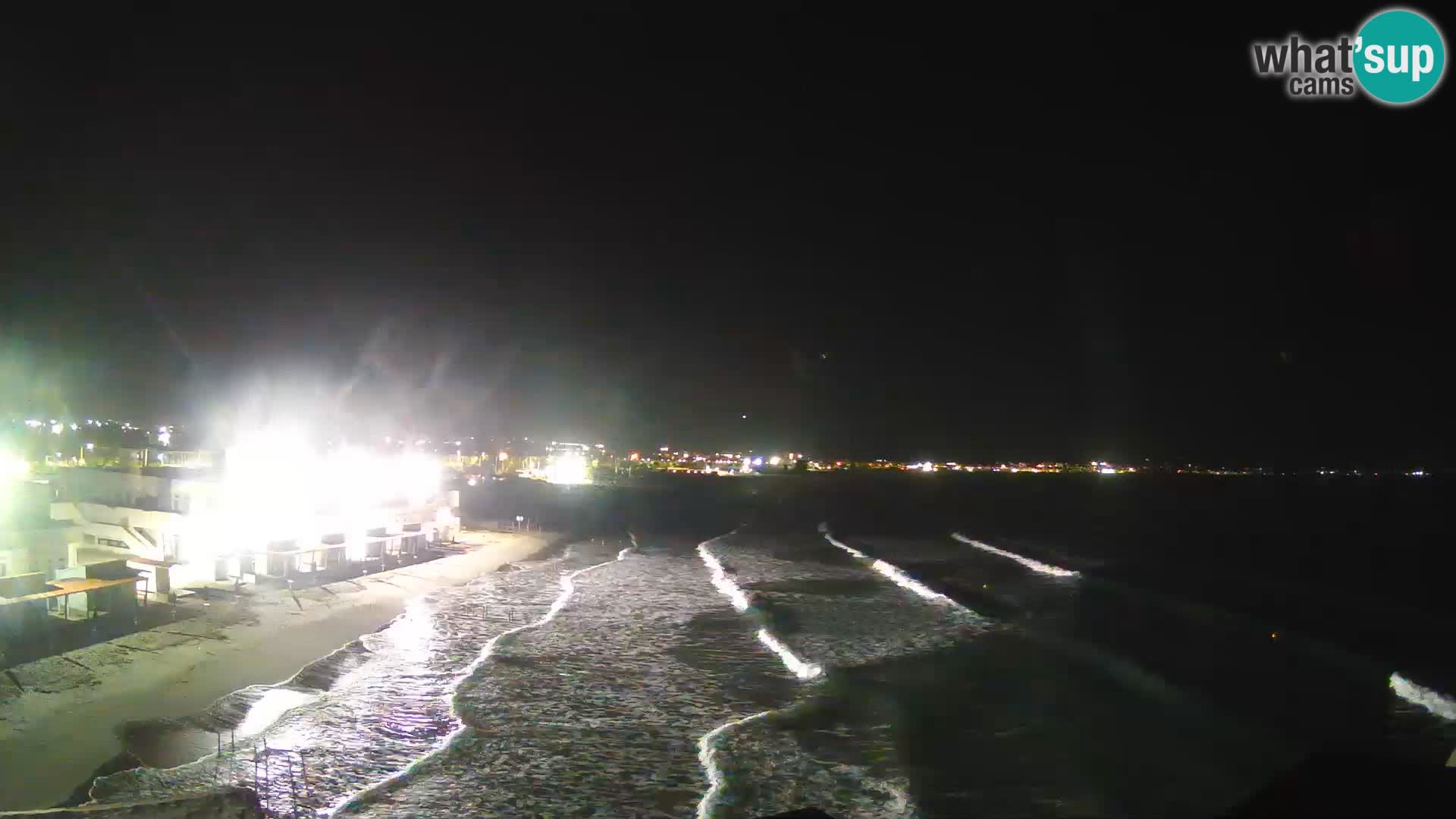 Camera en vivo Golfo de Cagliari – Playa del Poetto – Cerdeña