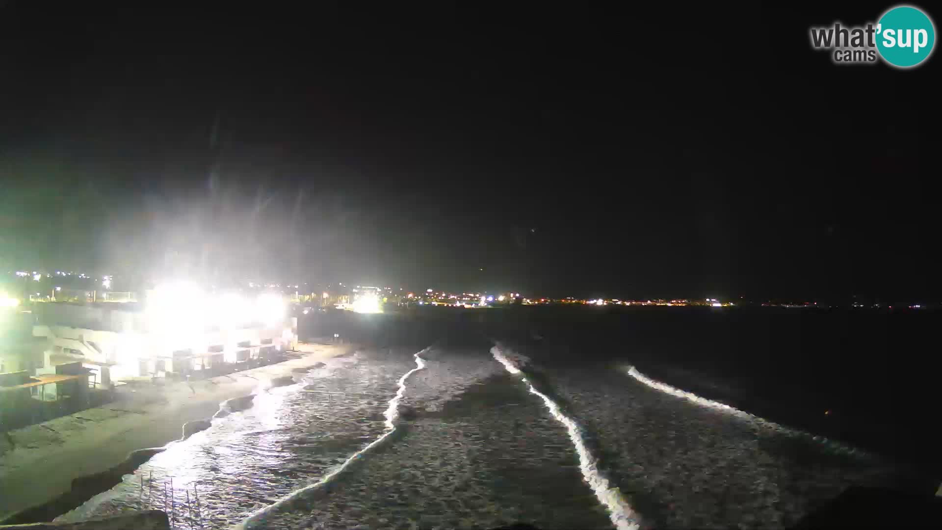 Camera en vivo Golfo de Cagliari – Playa del Poetto – Cerdeña