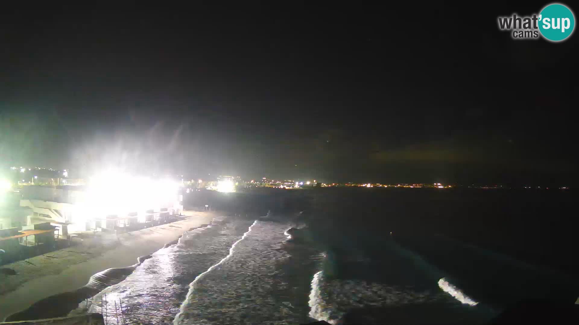 Camera en vivo Golfo de Cagliari – Playa del Poetto – Cerdeña