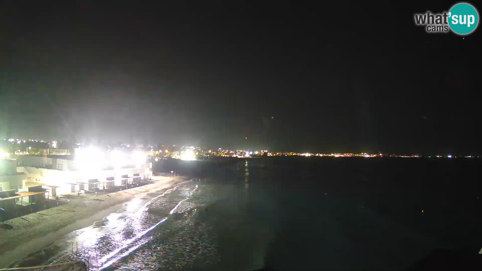 Camera en vivo Golfo de Cagliari – Playa del Poetto – Cerdeña