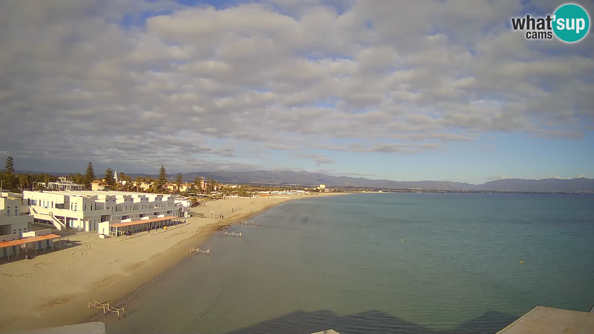 Camera en vivo Golfo de Cagliari – Playa del Poetto – Cerdeña