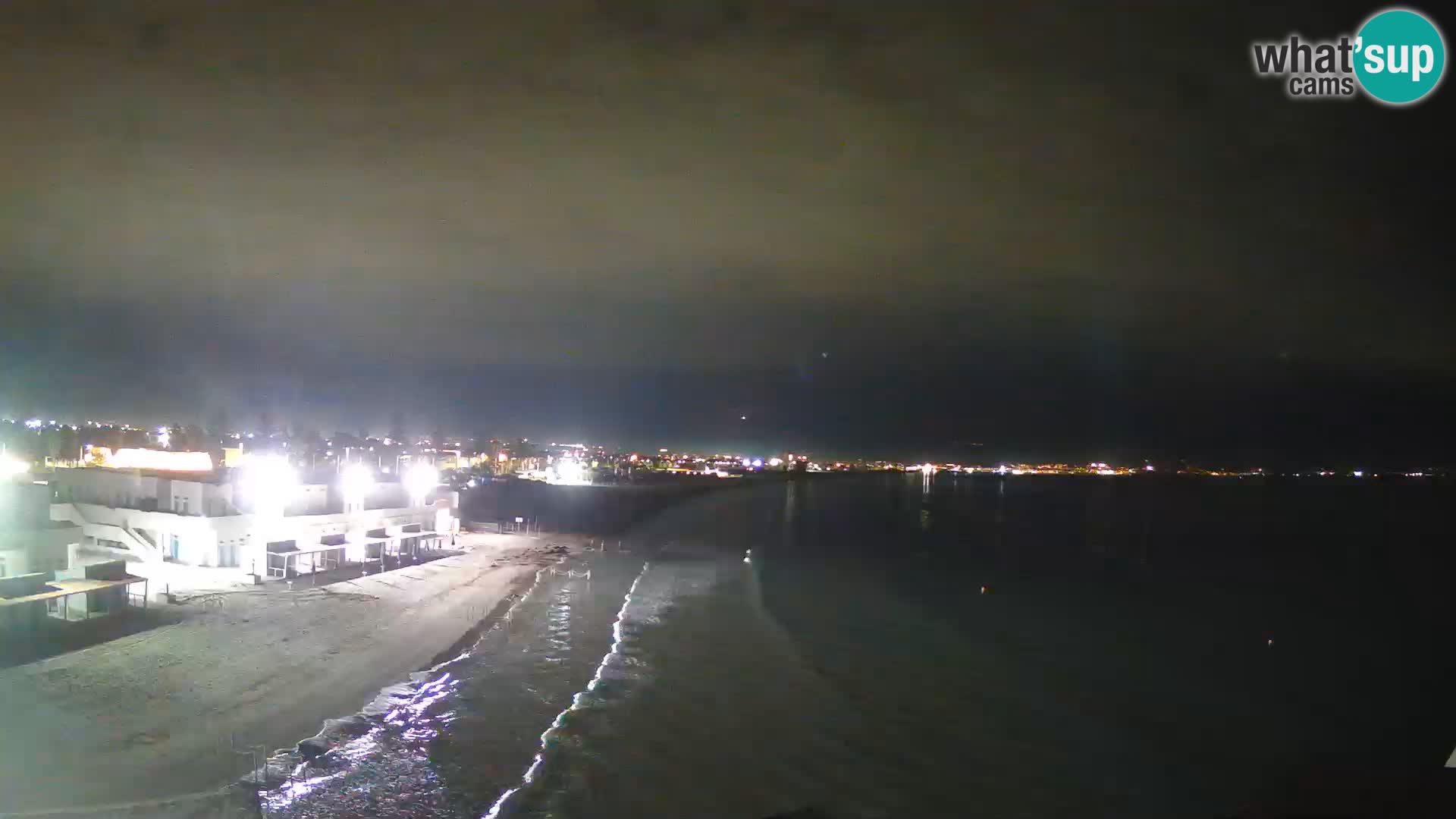 Camera en vivo Golfo de Cagliari – Playa del Poetto – Cerdeña