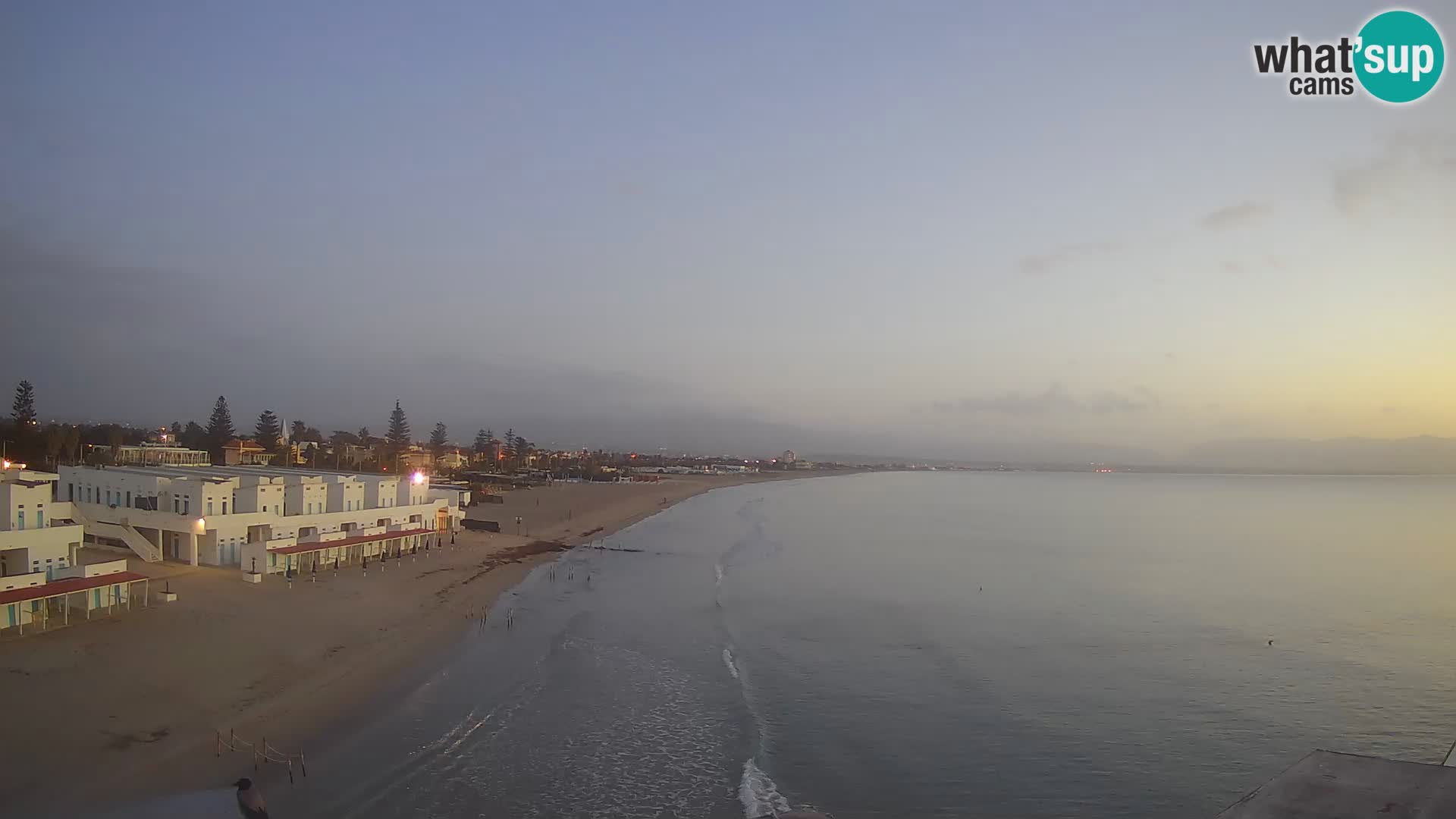 Camera en vivo Golfo de Cagliari – Playa del Poetto – Cerdeña