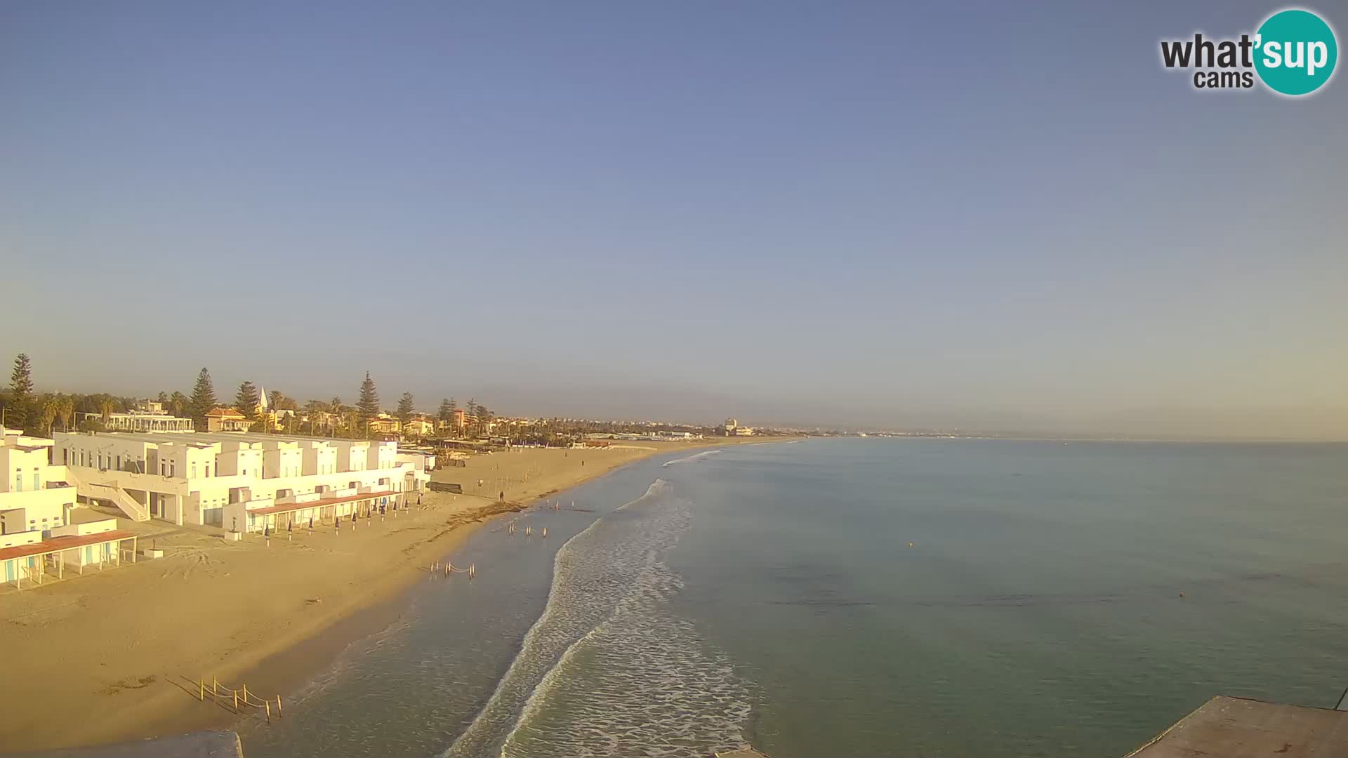 Camera en vivo Golfo de Cagliari – Playa del Poetto – Cerdeña