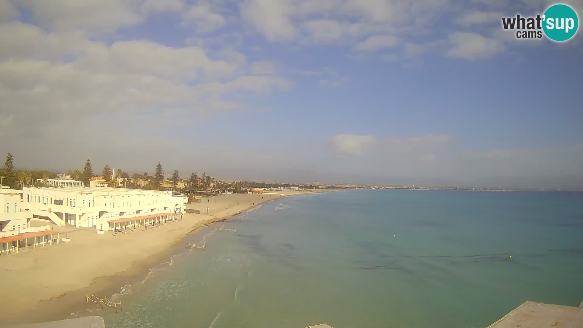 Camera en vivo Golfo de Cagliari – Playa del Poetto – Cerdeña