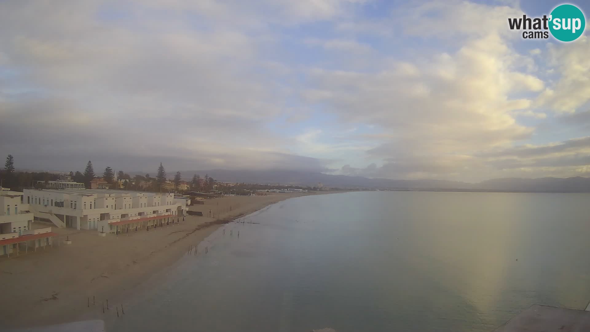 Camera en vivo Golfo de Cagliari – Playa del Poetto – Cerdeña