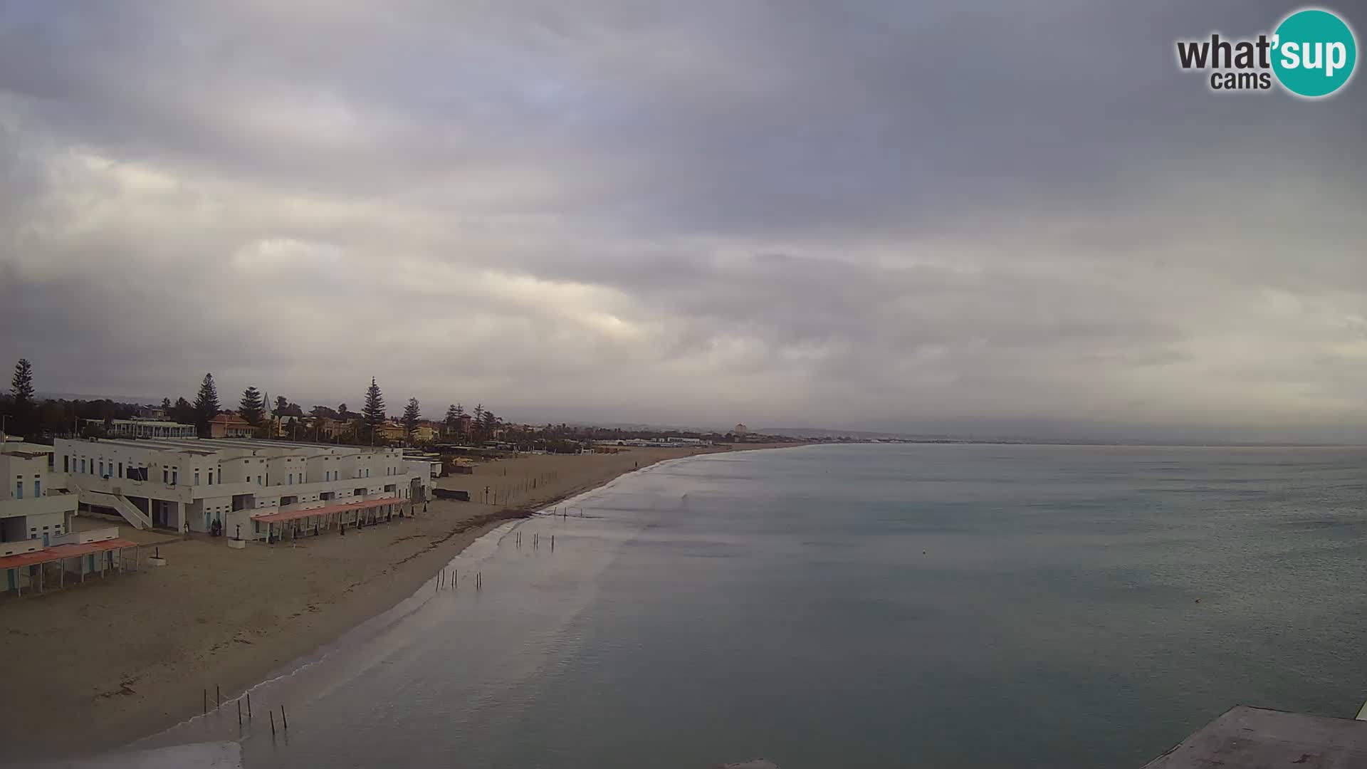 Web kamera uživo Cagliarski zaljev – plaža Poetto – Sardinija