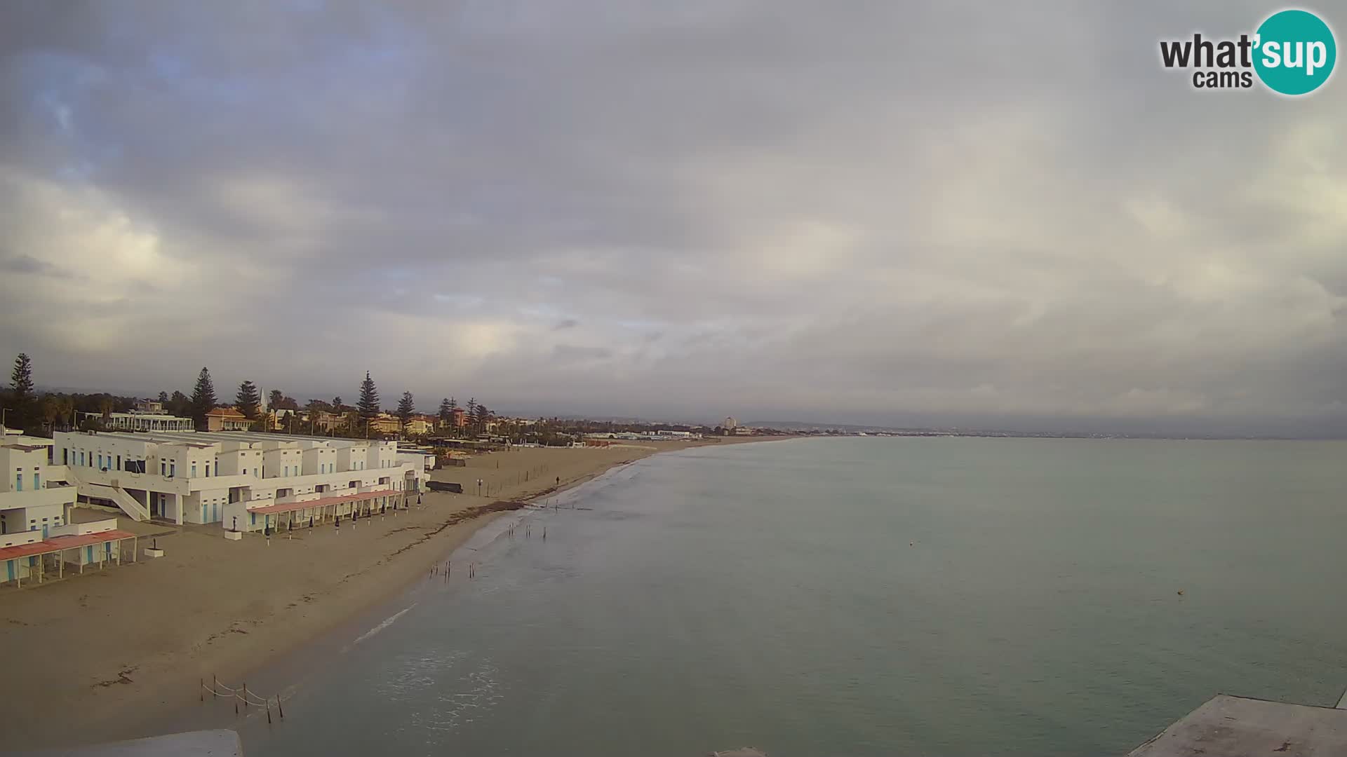 Camera en vivo Golfo de Cagliari – Playa del Poetto – Cerdeña