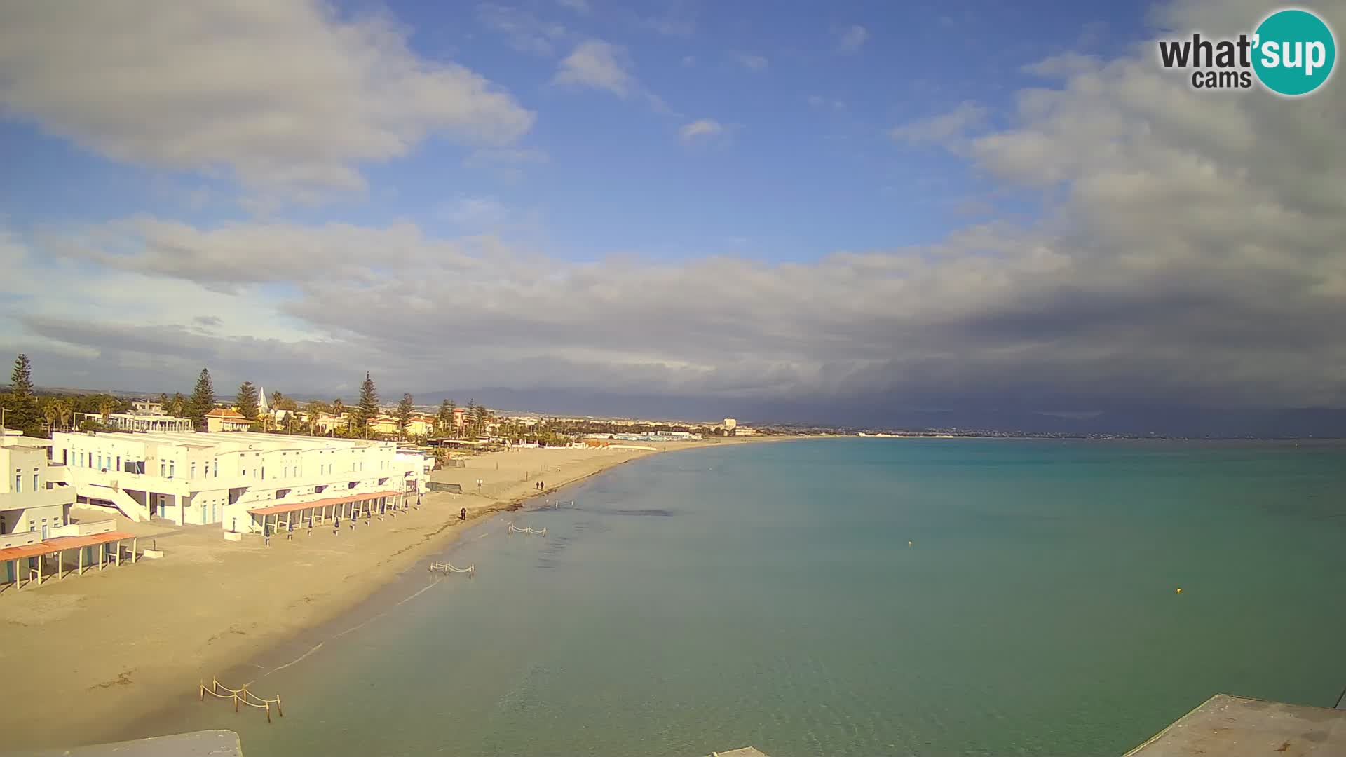 Webcam en direct Golfe de Cagliari – Plage du Poetto – Sardaigne