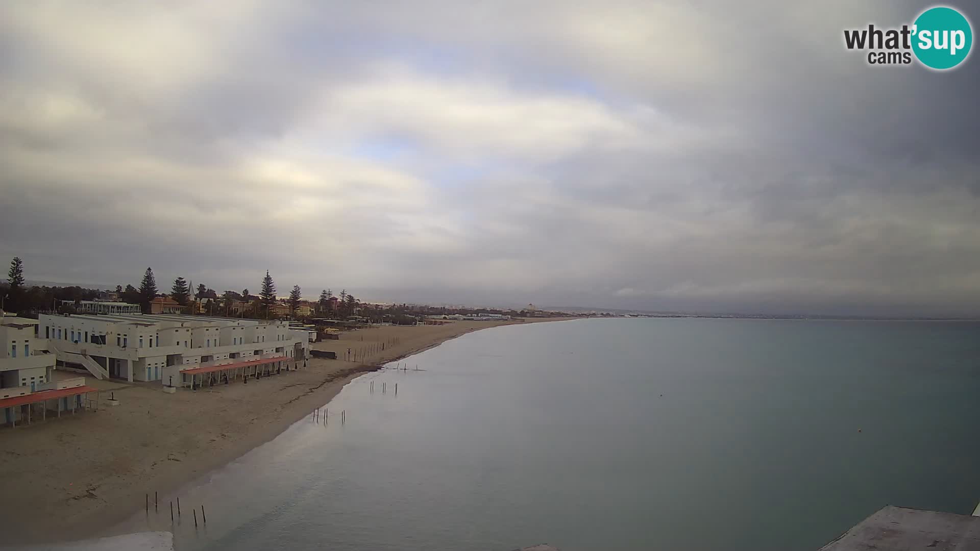 Web kamera uživo Cagliarski zaljev – plaža Poetto – Sardinija