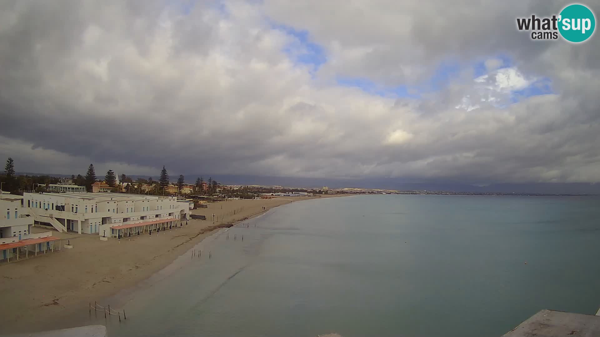 Camera en vivo Golfo de Cagliari – Playa del Poetto – Cerdeña