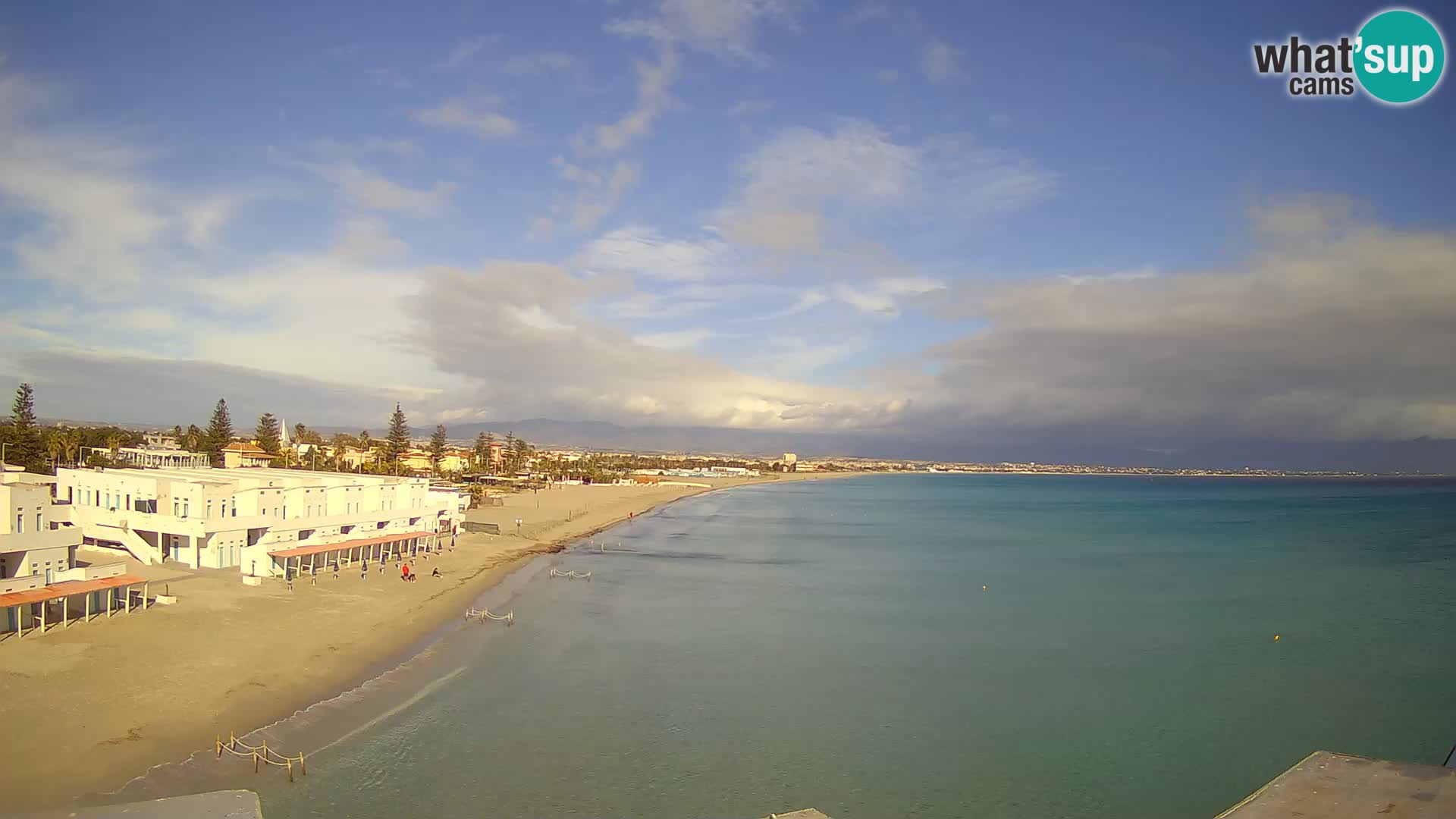 Webcam en direct Golfe de Cagliari – Plage du Poetto – Sardaigne