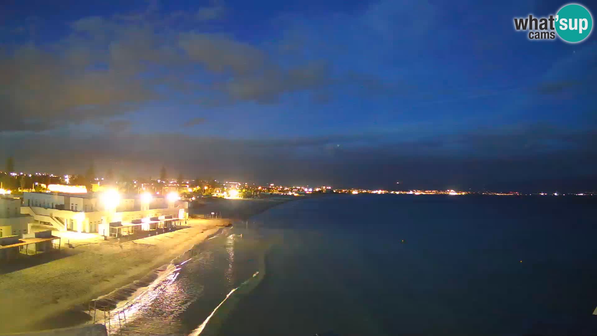 Camera en vivo Golfo de Cagliari – Playa del Poetto – Cerdeña