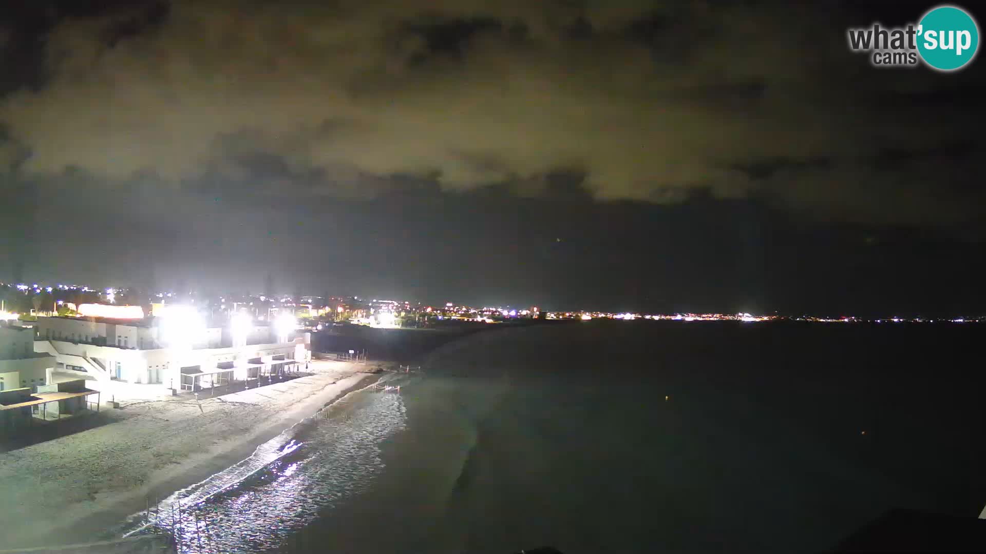 Camera en vivo Golfo de Cagliari – Playa del Poetto – Cerdeña