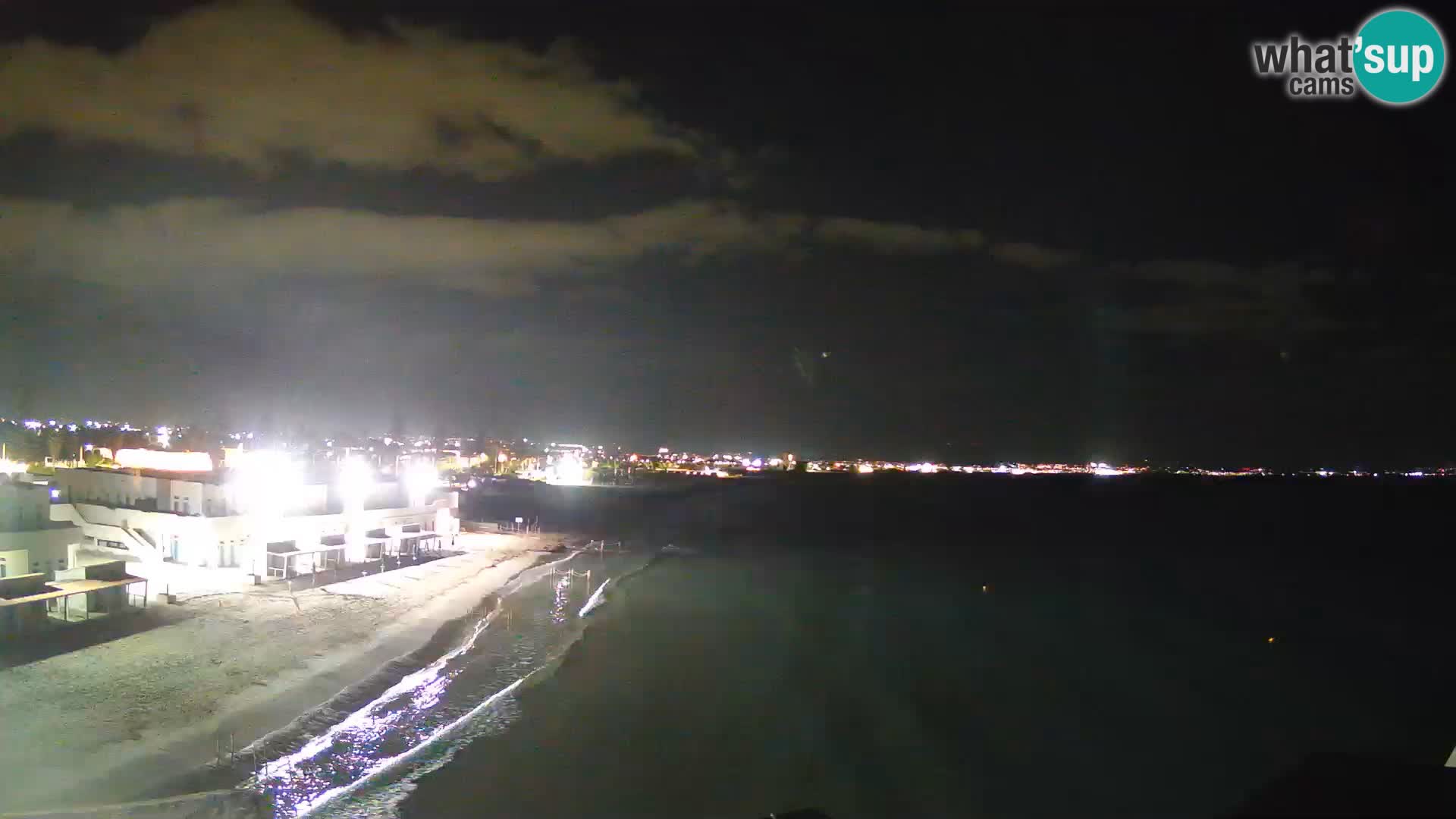 Camera en vivo Golfo de Cagliari – Playa del Poetto – Cerdeña