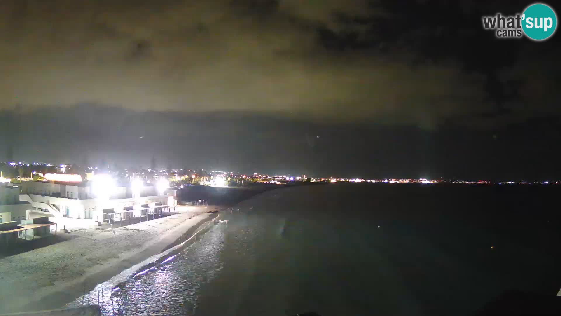 Camera en vivo Golfo de Cagliari – Playa del Poetto – Cerdeña