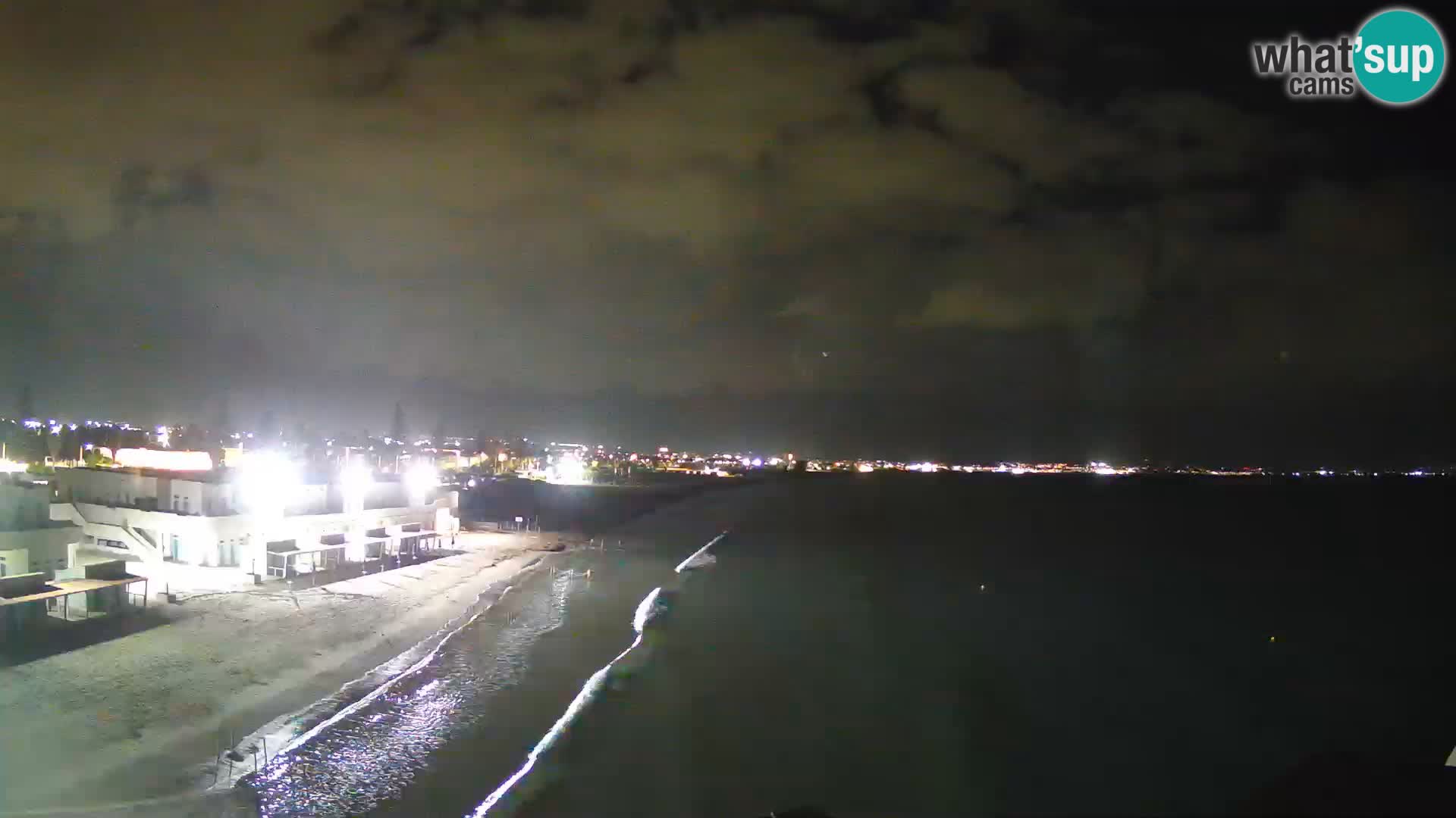 Camera en vivo Golfo de Cagliari – Playa del Poetto – Cerdeña