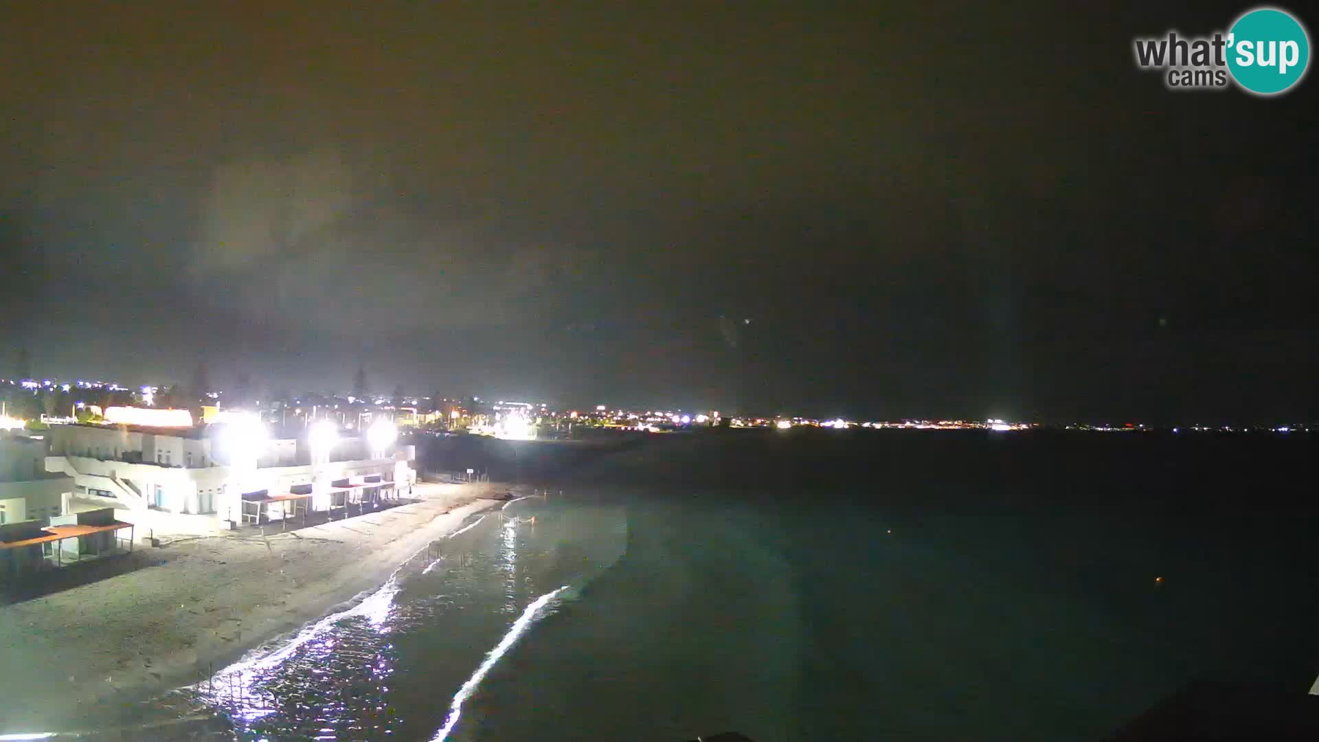 Camera en vivo Golfo de Cagliari – Playa del Poetto – Cerdeña