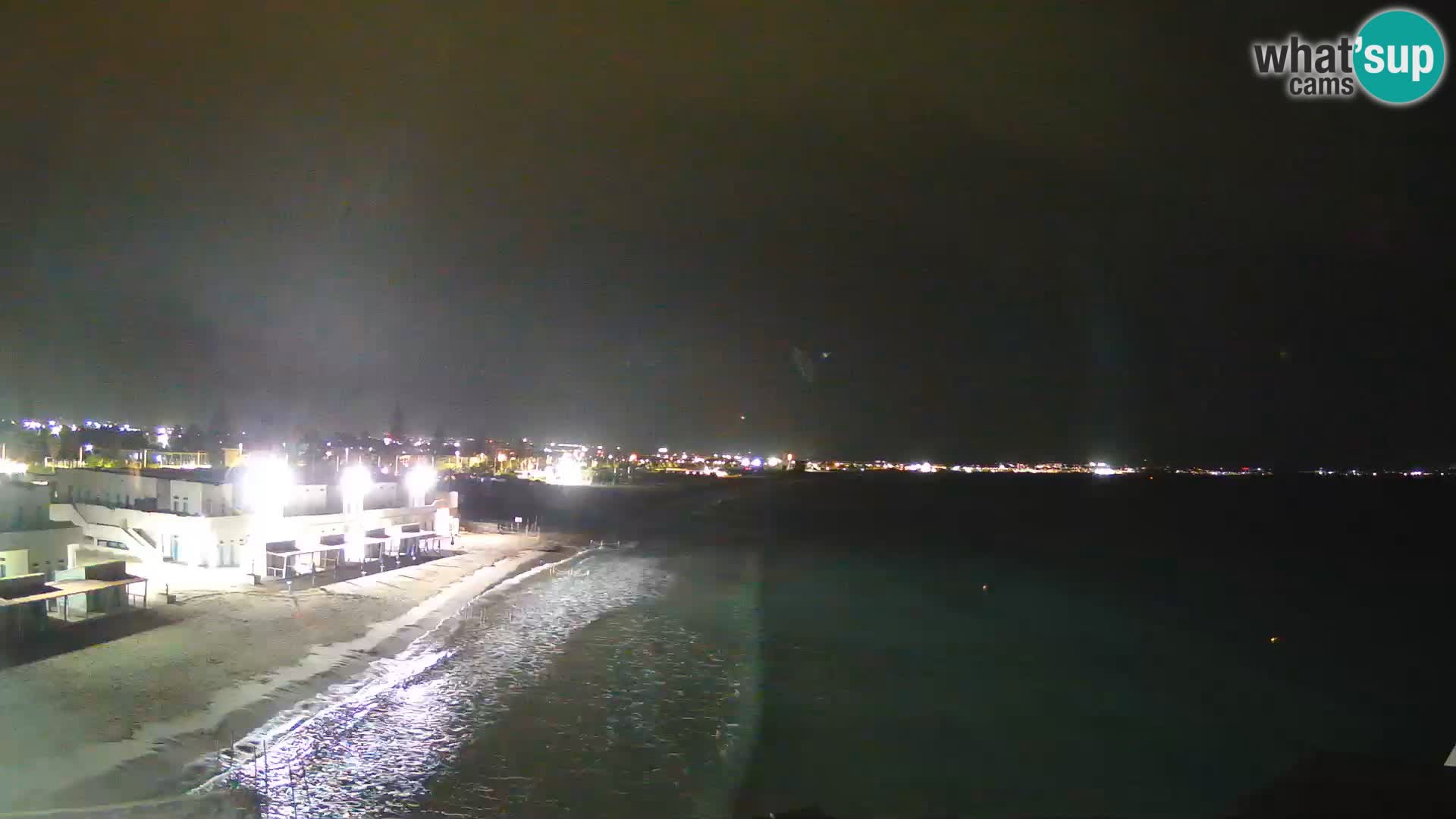 Webcam en direct Golfe de Cagliari – Plage du Poetto – Sardaigne