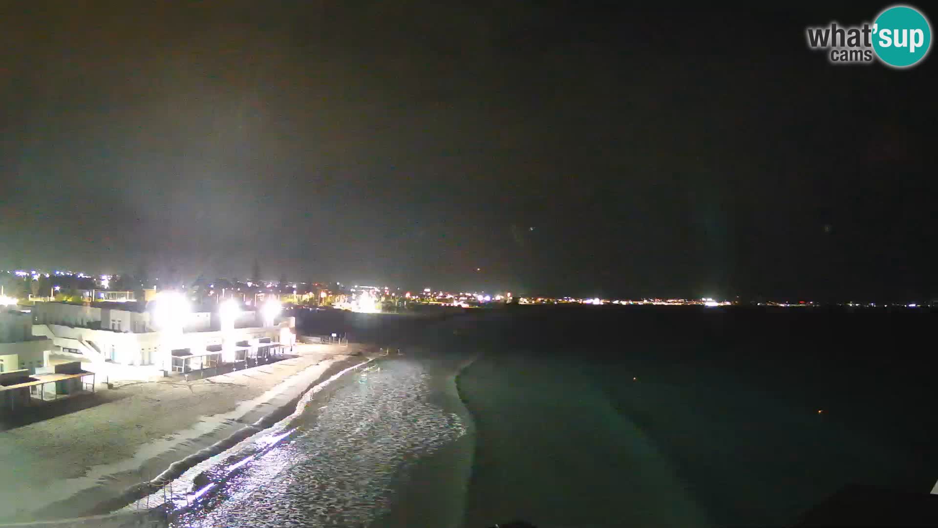 Camera en vivo Golfo de Cagliari – Playa del Poetto – Cerdeña