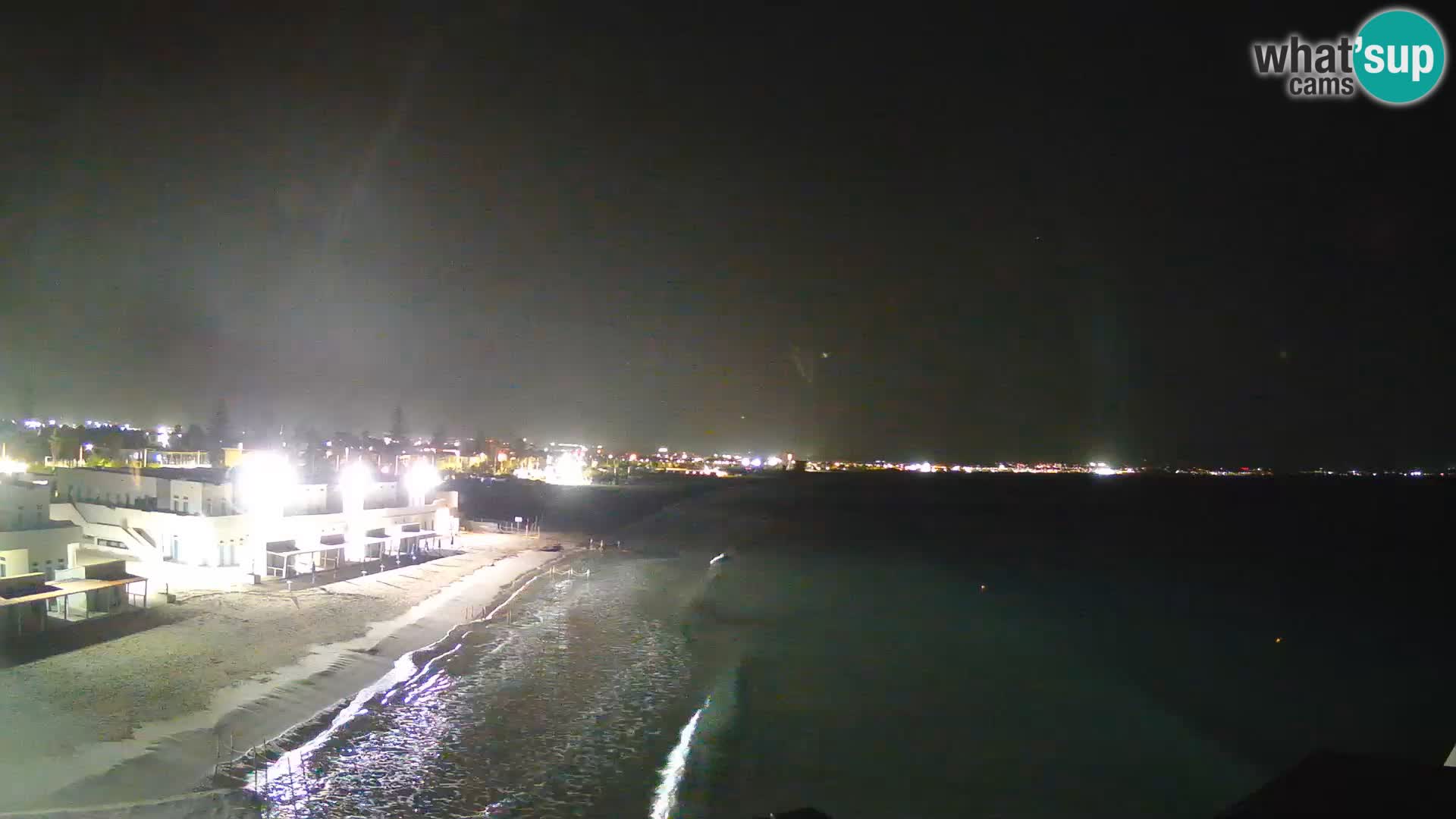 Camera en vivo Golfo de Cagliari – Playa del Poetto – Cerdeña