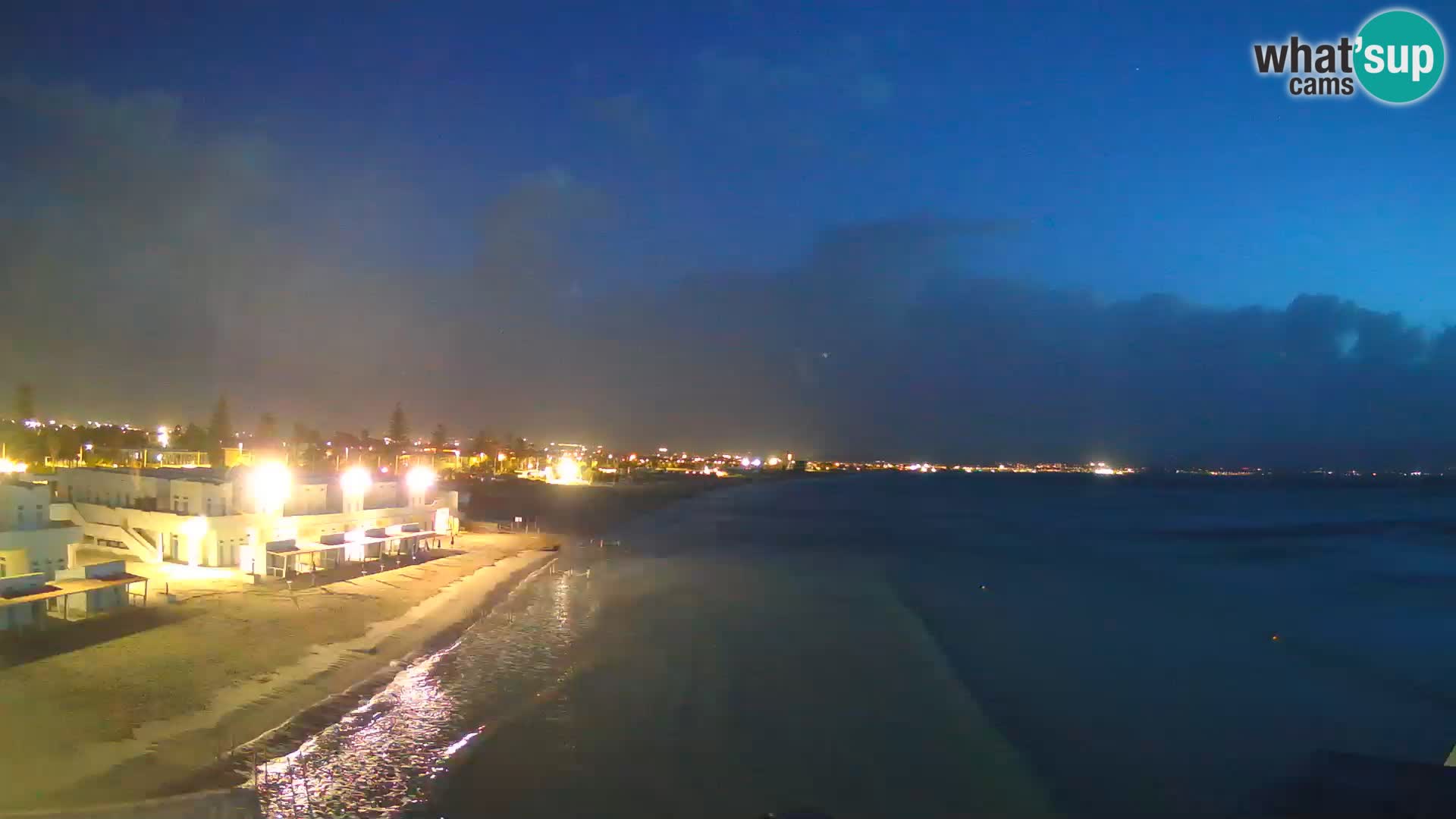 Web kamera uživo Cagliarski zaljev – plaža Poetto – Sardinija