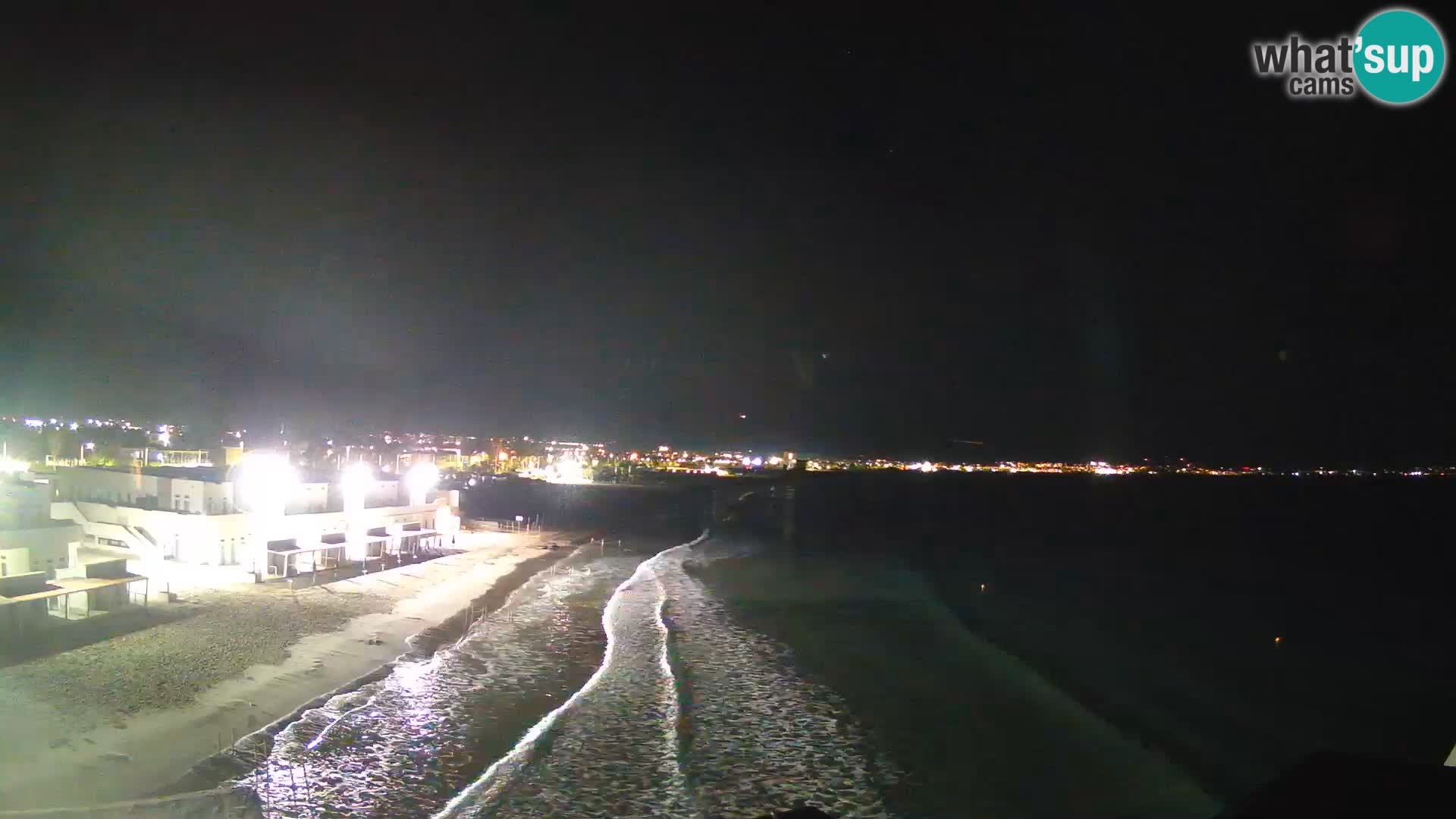 Camera en vivo Golfo de Cagliari – Playa del Poetto – Cerdeña