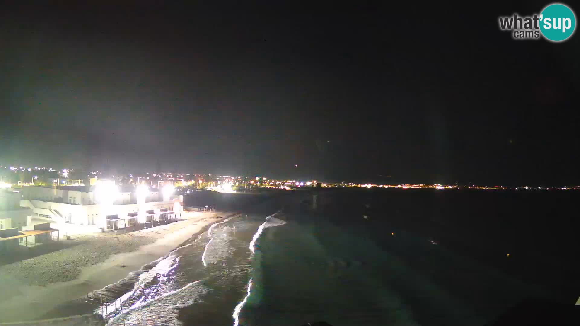 Camera en vivo Golfo de Cagliari – Playa del Poetto – Cerdeña