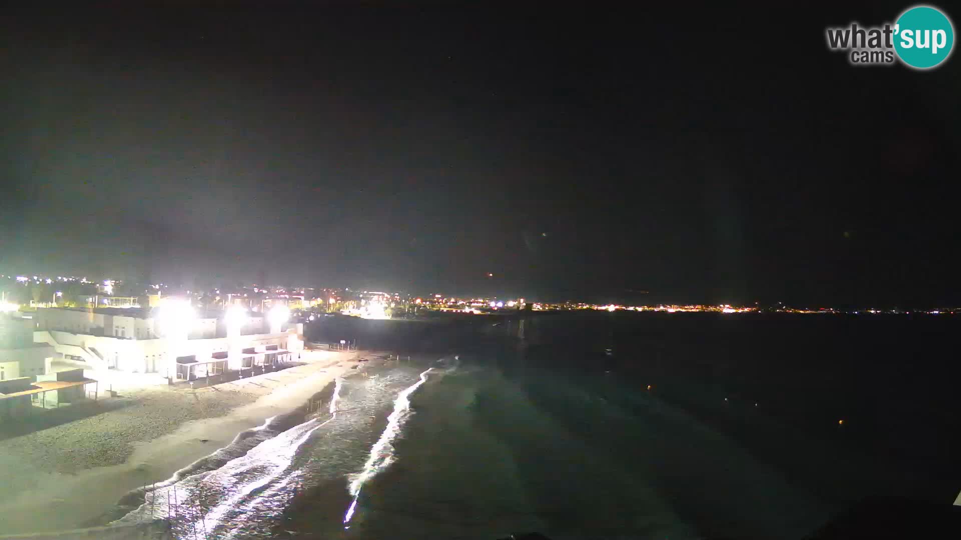 Camera en vivo Golfo de Cagliari – Playa del Poetto – Cerdeña