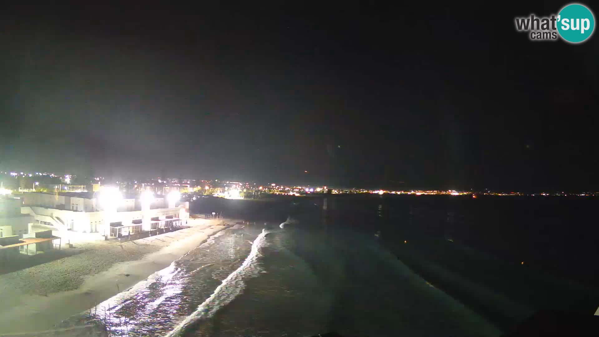 Camera en vivo Golfo de Cagliari – Playa del Poetto – Cerdeña